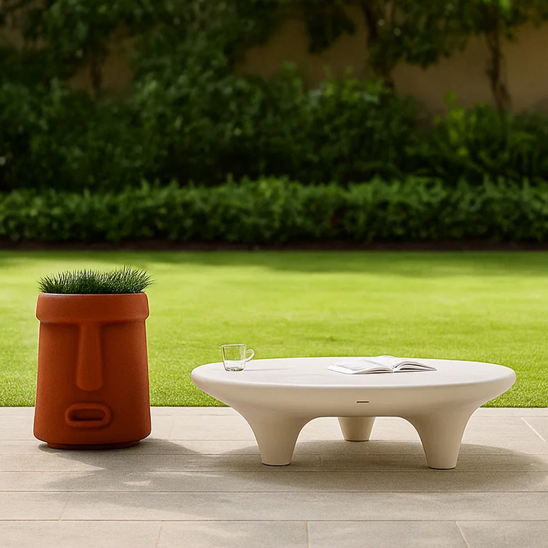 Indoor/outdoor clay planter box display item by BEACON, with a rustic design perfect for showcasing plants.