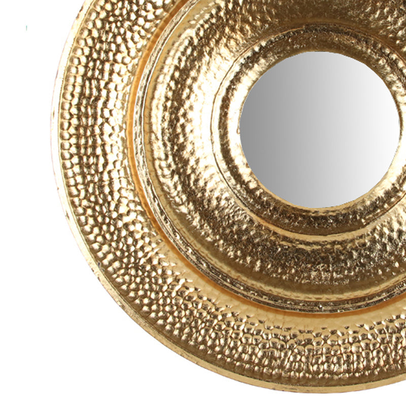Display item featuring a BEACON iron mirror model FC-J1903Nakheel, showcasing its sleek design and reflective glass surface.