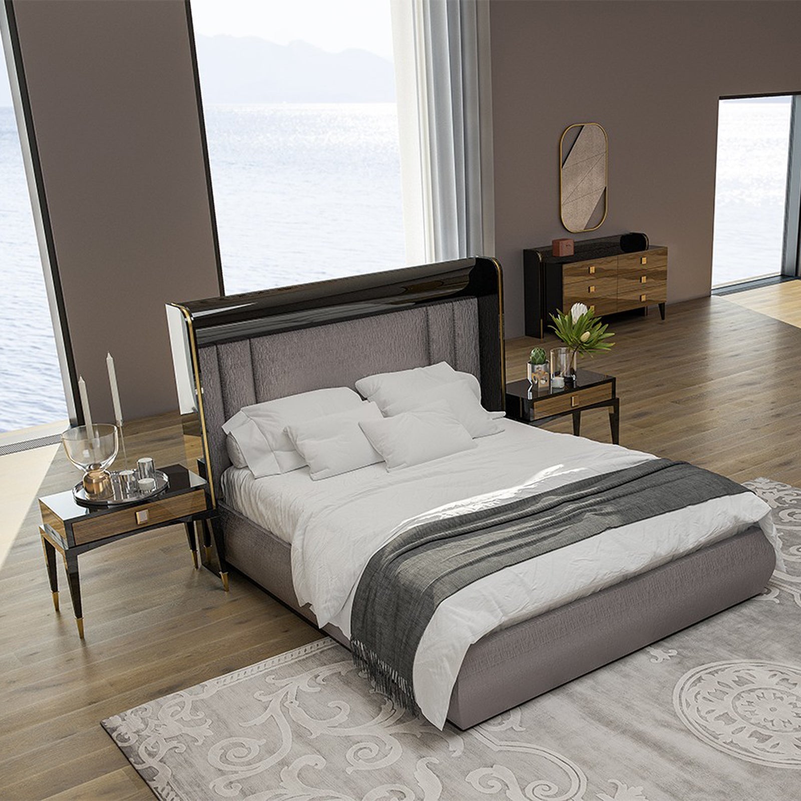 Display Item Kant Dresser & Mirror Kant-Dresser+Mirror-Nakheel -  DISPLAY ITEM - ebarza Furniture UAE | Shop Modern Furniture in Abu Dhabi & Dubai - مفروشات ايبازرا في الامارات | تسوق اثاث عصري وديكورات مميزة في دبي وابوظبي