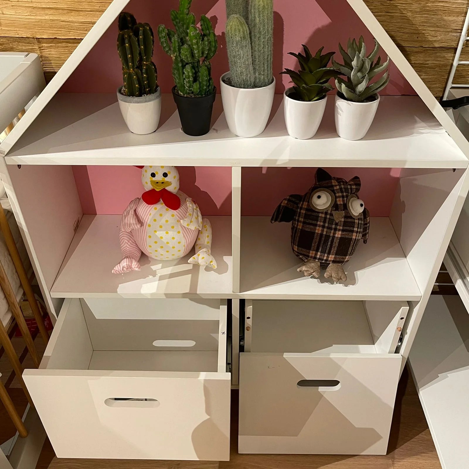 Kids shelf display item Hy-S001 by BEACON, showcasing a compact, colorful children's storage shelf with multiple compartments.