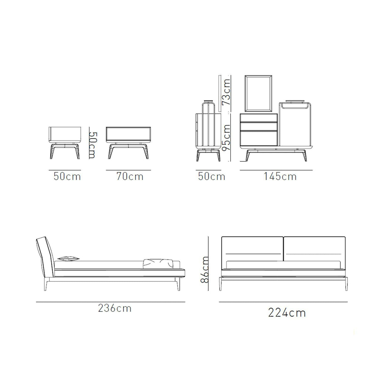 Display Item- Ligna Full Bed Set Ligna009 -  DISPLAY ITEM - ebarza Furniture UAE | Shop Modern Furniture in Abu Dhabi & Dubai - مفروشات ايبازرا في الامارات | تسوق اثاث عصري وديكورات مميزة في دبي وابوظبي