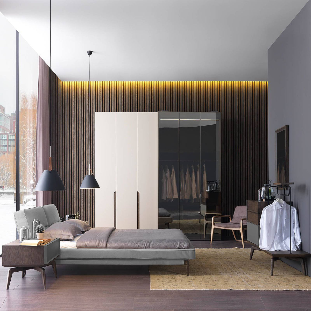 Display Item- Ligna Full Bed Set Ligna009 -  DISPLAY ITEM - ebarza Furniture UAE | Shop Modern Furniture in Abu Dhabi & Dubai - مفروشات ايبازرا في الامارات | تسوق اثاث عصري وديكورات مميزة في دبي وابوظبي