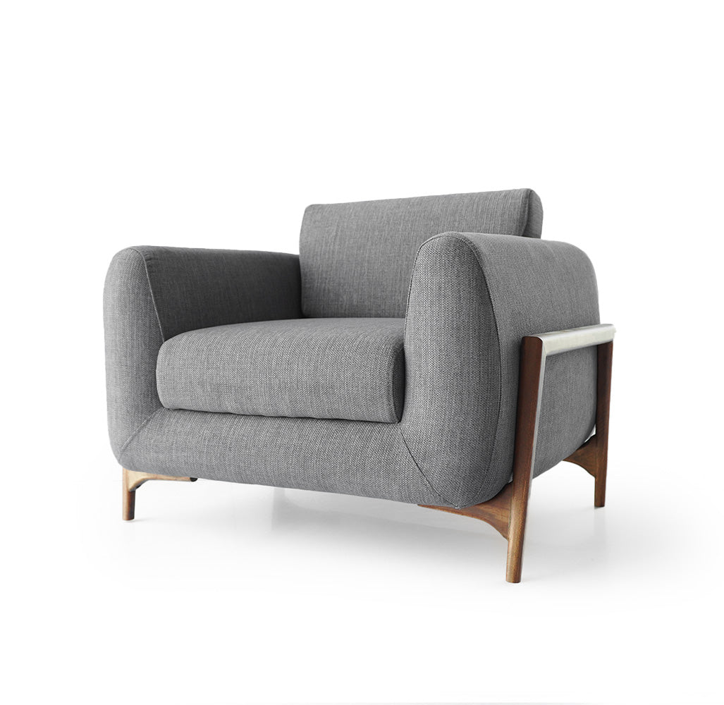 DISPLAY ITEM - Lucca Kristal Lounge Chair Grey KRSTL-LUDARC-Grey-Nakheel -  DISPLAY ITEM - ebarza Furniture UAE | Shop Modern Furniture in Abu Dhabi & Dubai - مفروشات ايبازرا في الامارات | تسوق اثاث عصري وديكورات مميزة في دبي وابوظبي