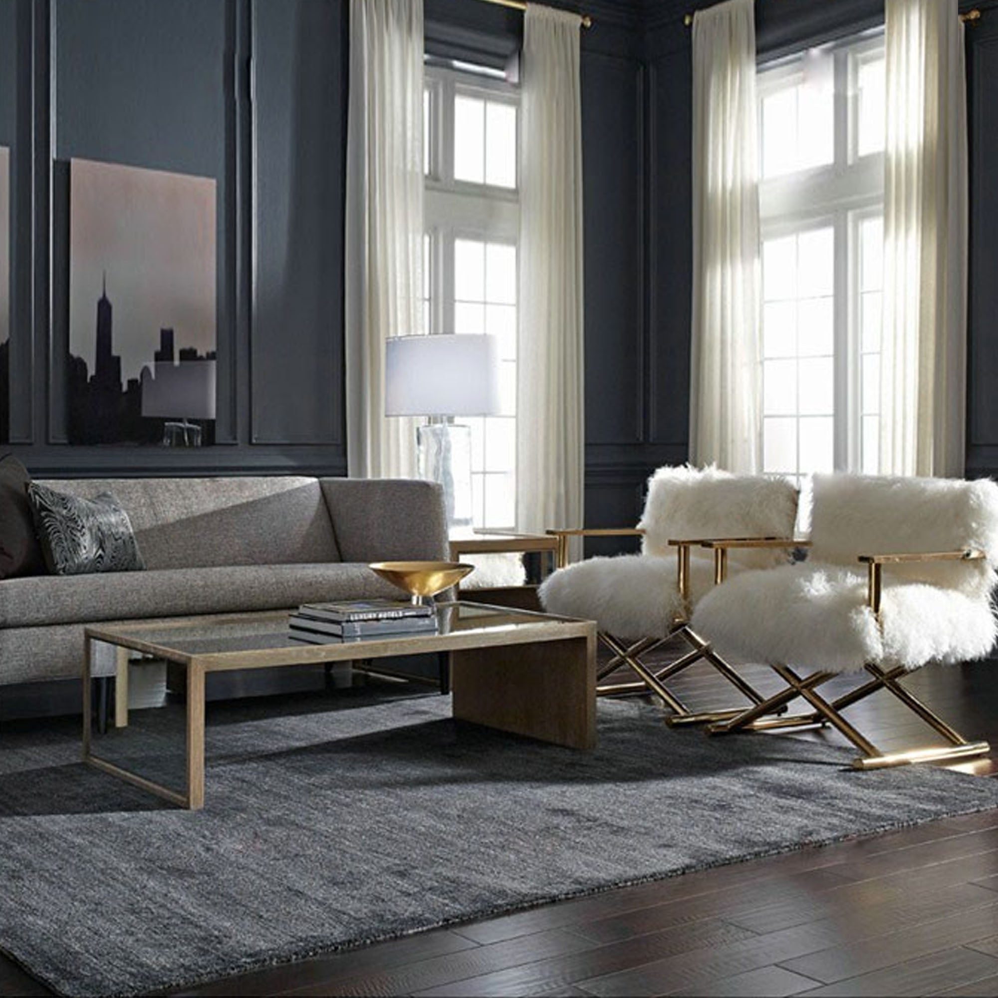 Display image of a Majestic Lounge Chair TG-214-Nakheel by Beacon, showcasing its elegant design and comfortable seating.