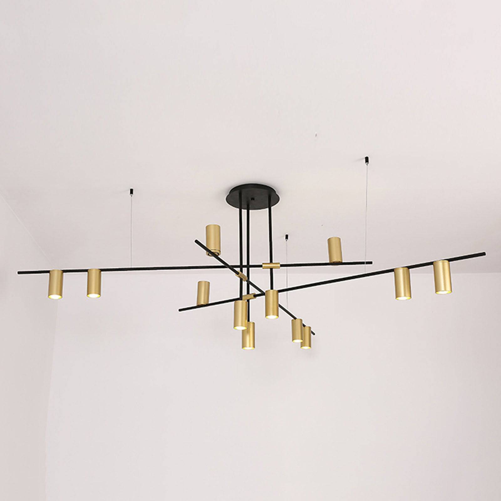 BEACON Monaco 12 Heads Pendant Lamp, modern chandelier with multiple pendant lights, displayed as a stylish lighting fixture.