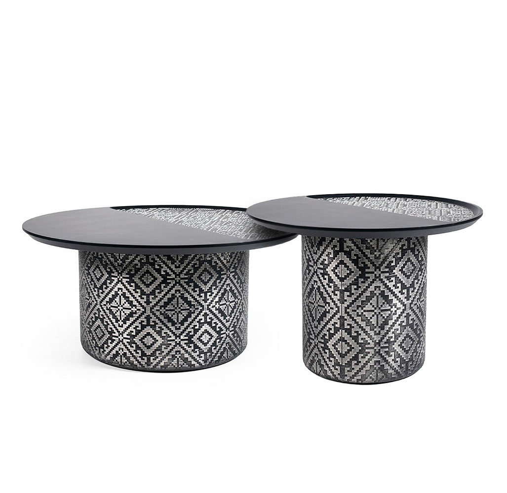 Nills Furniture Design Motif Side Table in modern style with a sleek, minimalistic wooden surface and sturdy legs.