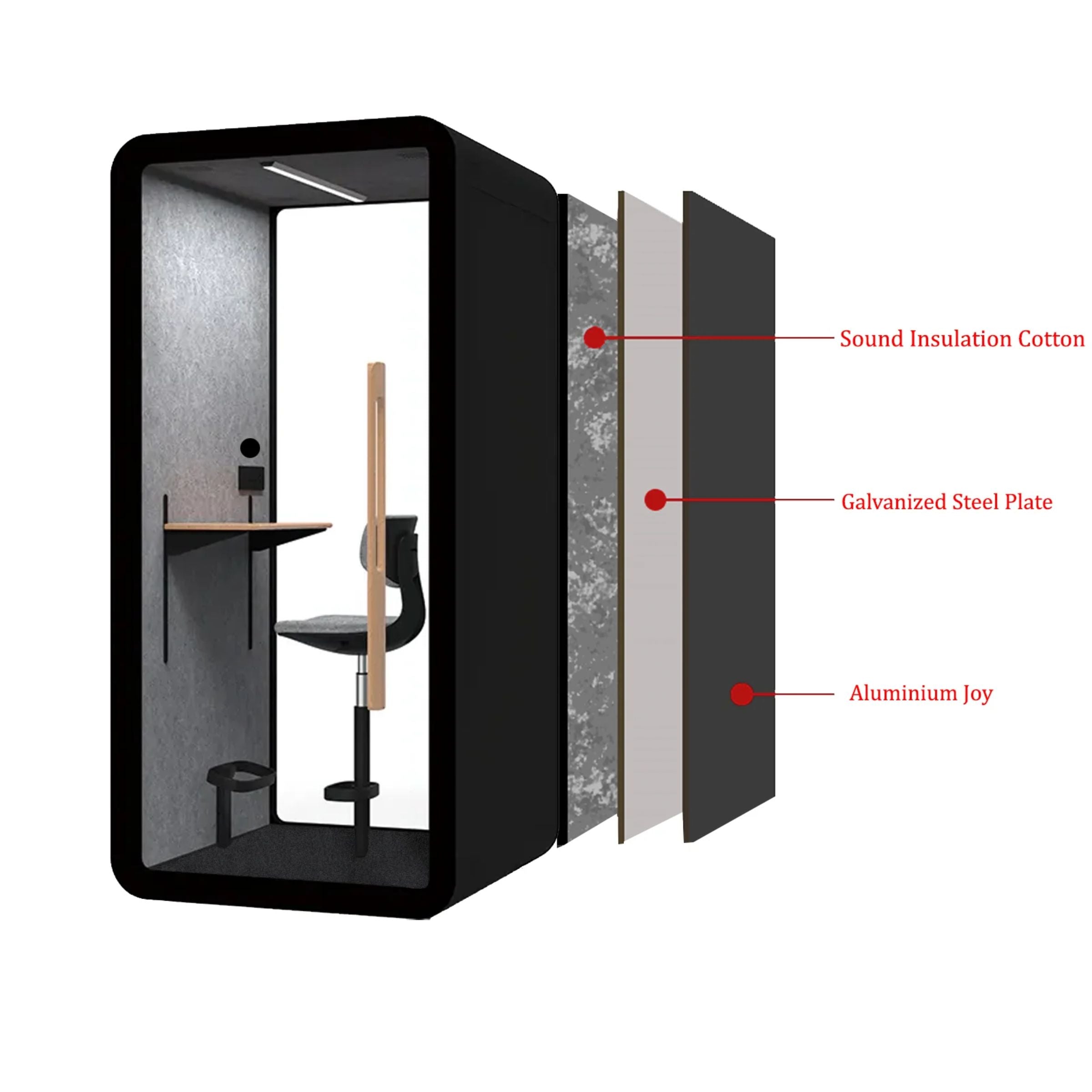 Display Item - Multifunction Soundproof office booth SUPERBOX-SLYAS -  DISPLAY ITEM - ebarza Furniture UAE | Shop Modern Furniture in Abu Dhabi & Dubai - مفروشات ايبازرا في الامارات | تسوق اثاث عصري وديكورات مميزة في دبي وابوظبي