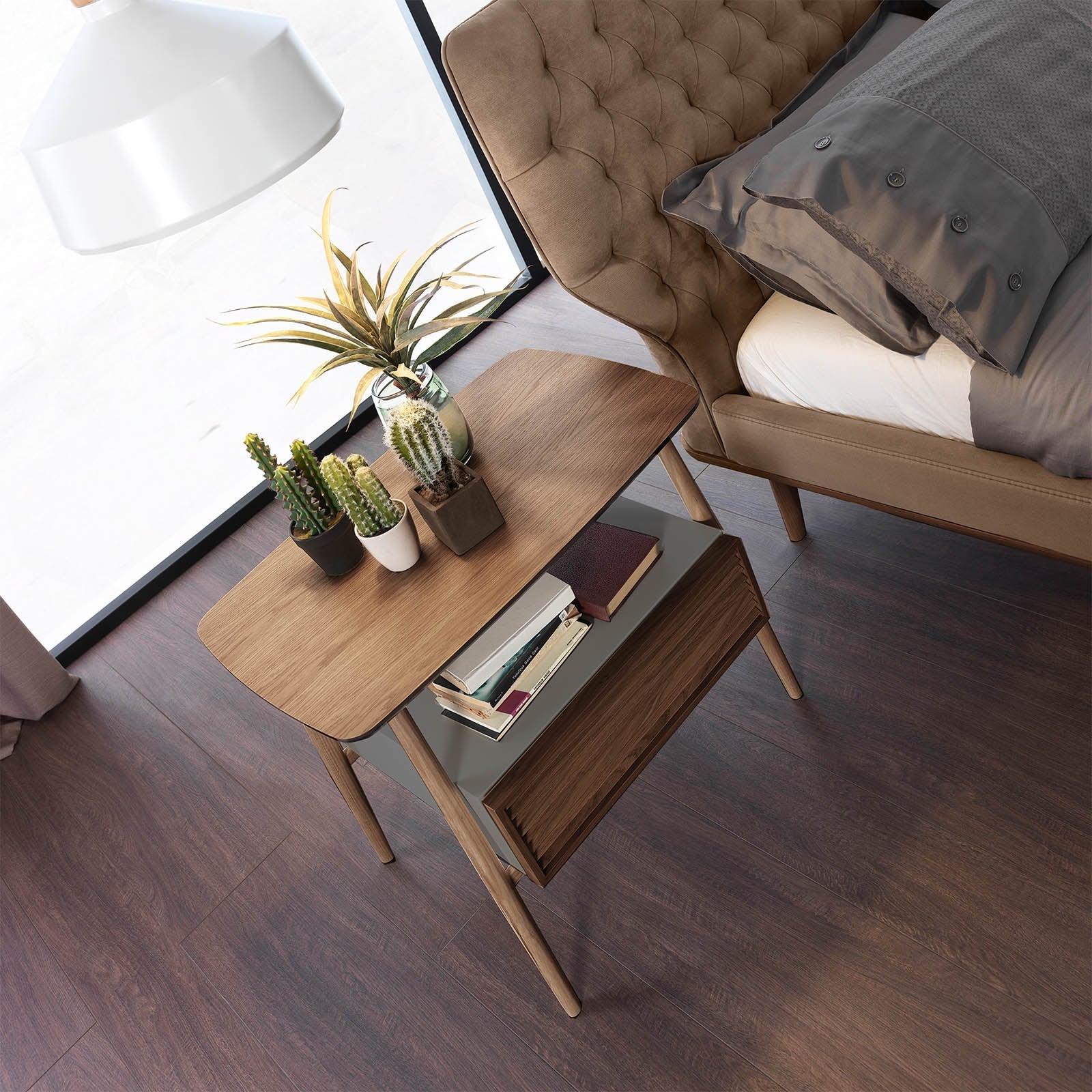 Display image of Natura Dresser by HOMAGE KOLTUK, showcasing its sleek design and natural wood finish.