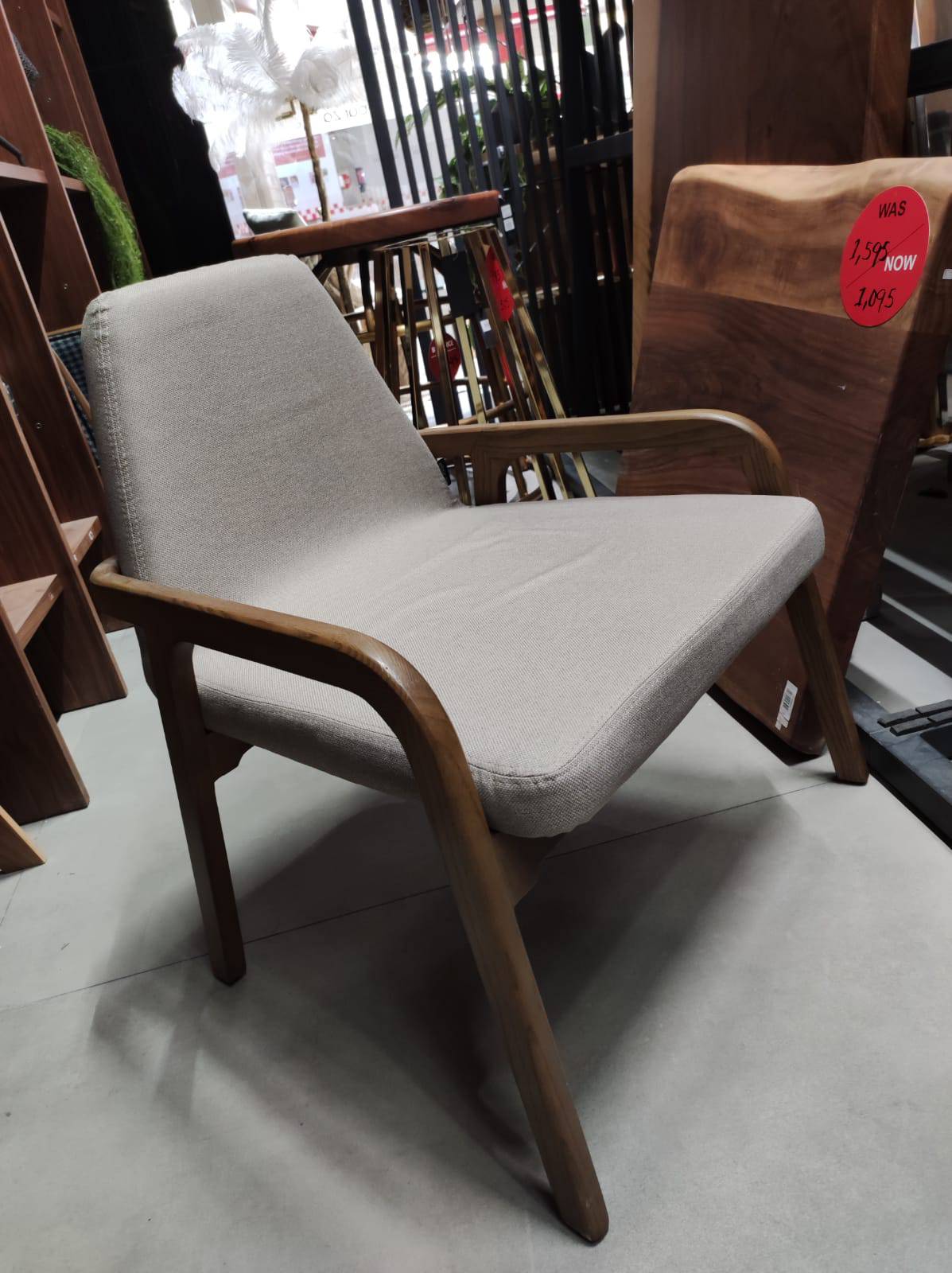Display Item Natura  Solid Ash Wood Lounge Chair Naturalounge-B-28901Lowarm -  DISPLAY ITEM - ebarza Furniture UAE | Shop Modern Furniture in Abu Dhabi & Dubai - مفروشات ايبازرا في الامارات | تسوق اثاث عصري وديكورات مميزة في دبي وابوظبي