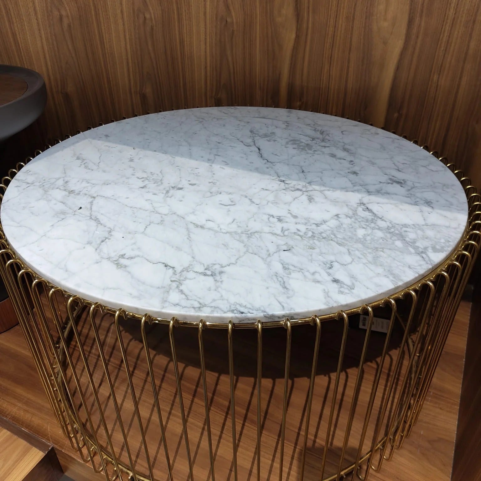 Display Item - Natural Marble & Stainless Steel Table  Bp8808 BgYAS -  DISPLAY ITEM - ebarza Furniture UAE | Shop Modern Furniture in Abu Dhabi & Dubai - مفروشات ايبازرا في الامارات | تسوق اثاث عصري وديكورات مميزة في دبي وابوظبي