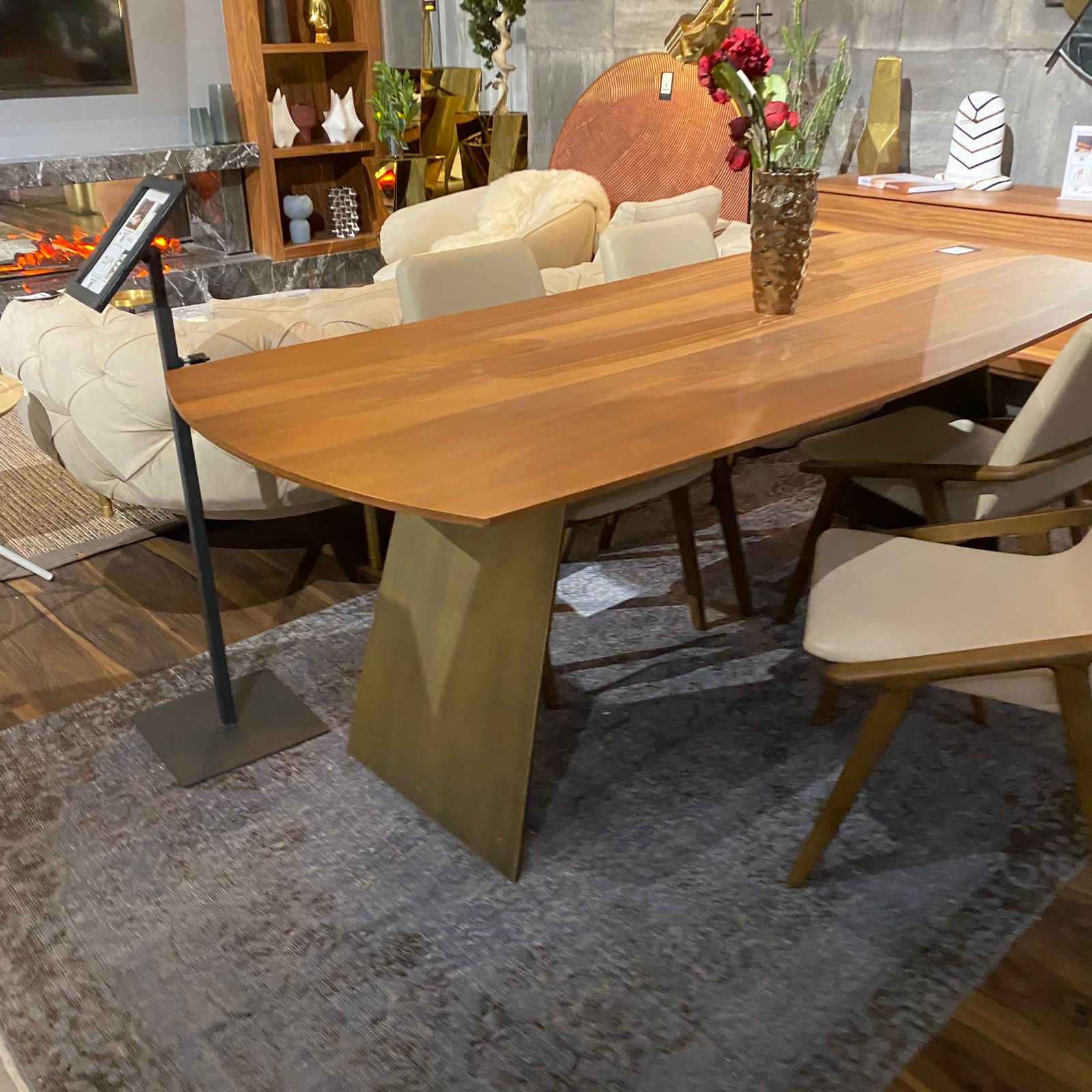 Display image of the Next Dining Table Next007 by HOMAGE KOLTUK, showcasing its modern wooden tabletop and sturdy legs.