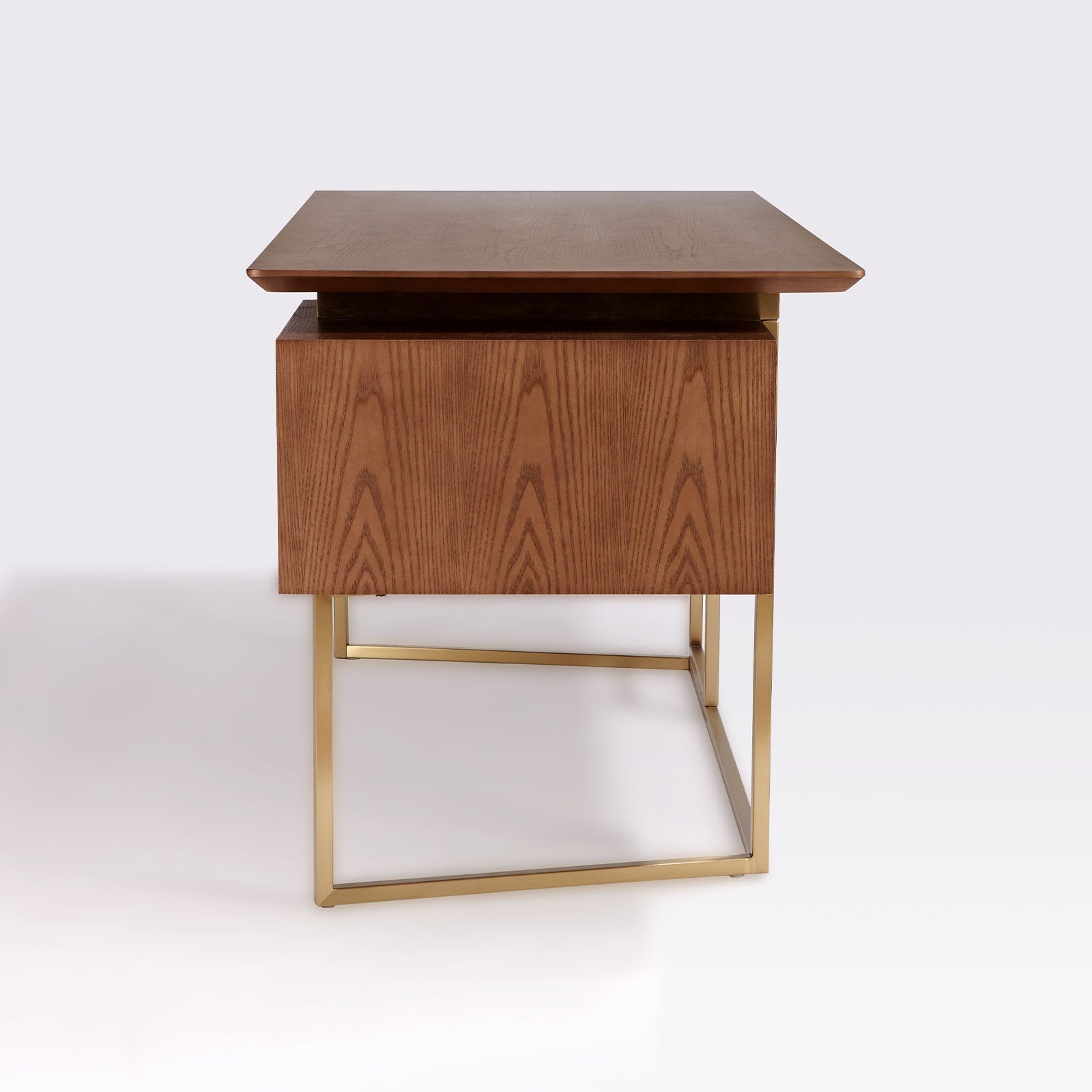 Display item featuring a Nord Desk 146 cm by Beacon Civil, showcasing its sleek design and wooden finish.