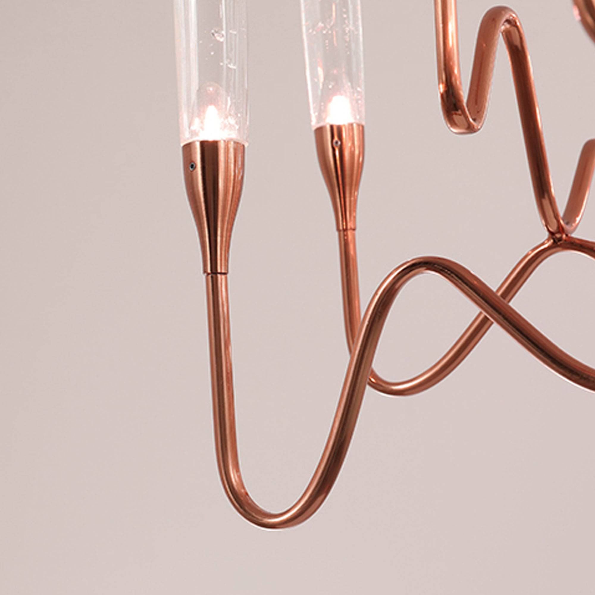 Display Item - Opus Long Chandelier Cy-New-091-Rg Nakheel -  DISPLAY ITEM - ebarza Furniture UAE | Shop Modern Furniture in Abu Dhabi & Dubai - مفروشات ايبازرا في الامارات | تسوق اثاث عصري وديكورات مميزة في دبي وابوظبي
