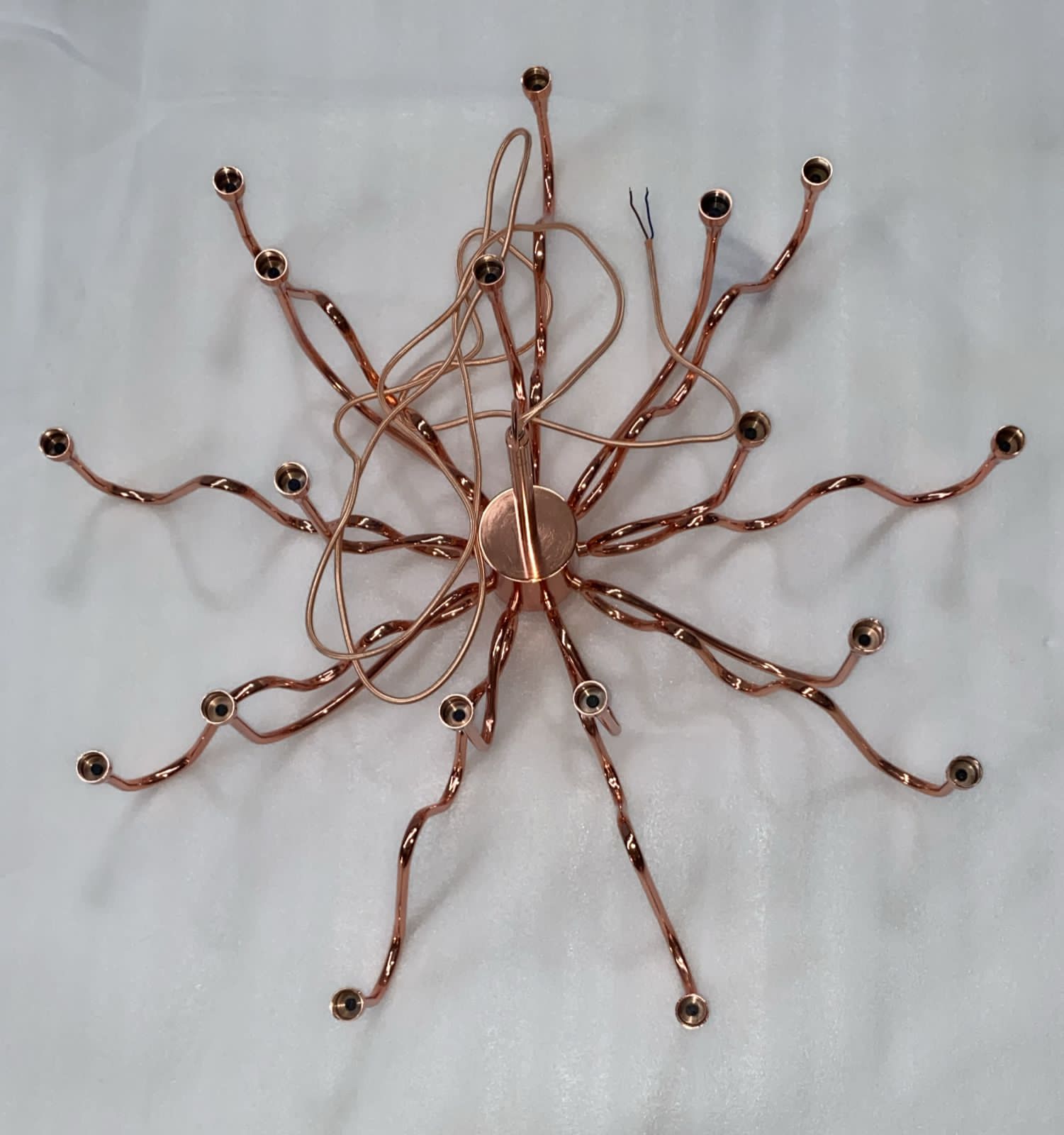 Display Item - Opus Long Chandelier Cy-New-091-Rg Nakheel -  DISPLAY ITEM - ebarza Furniture UAE | Shop Modern Furniture in Abu Dhabi & Dubai - مفروشات ايبازرا في الامارات | تسوق اثاث عصري وديكورات مميزة في دبي وابوظبي