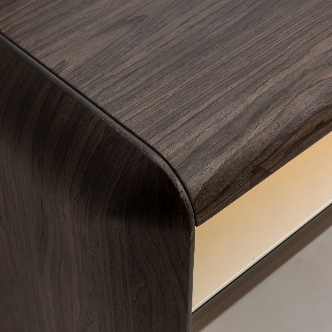 Modern MESSONI ORCA sideboard console with sleek design, featuring ample storage and a dark finish for contemporary living spaces.