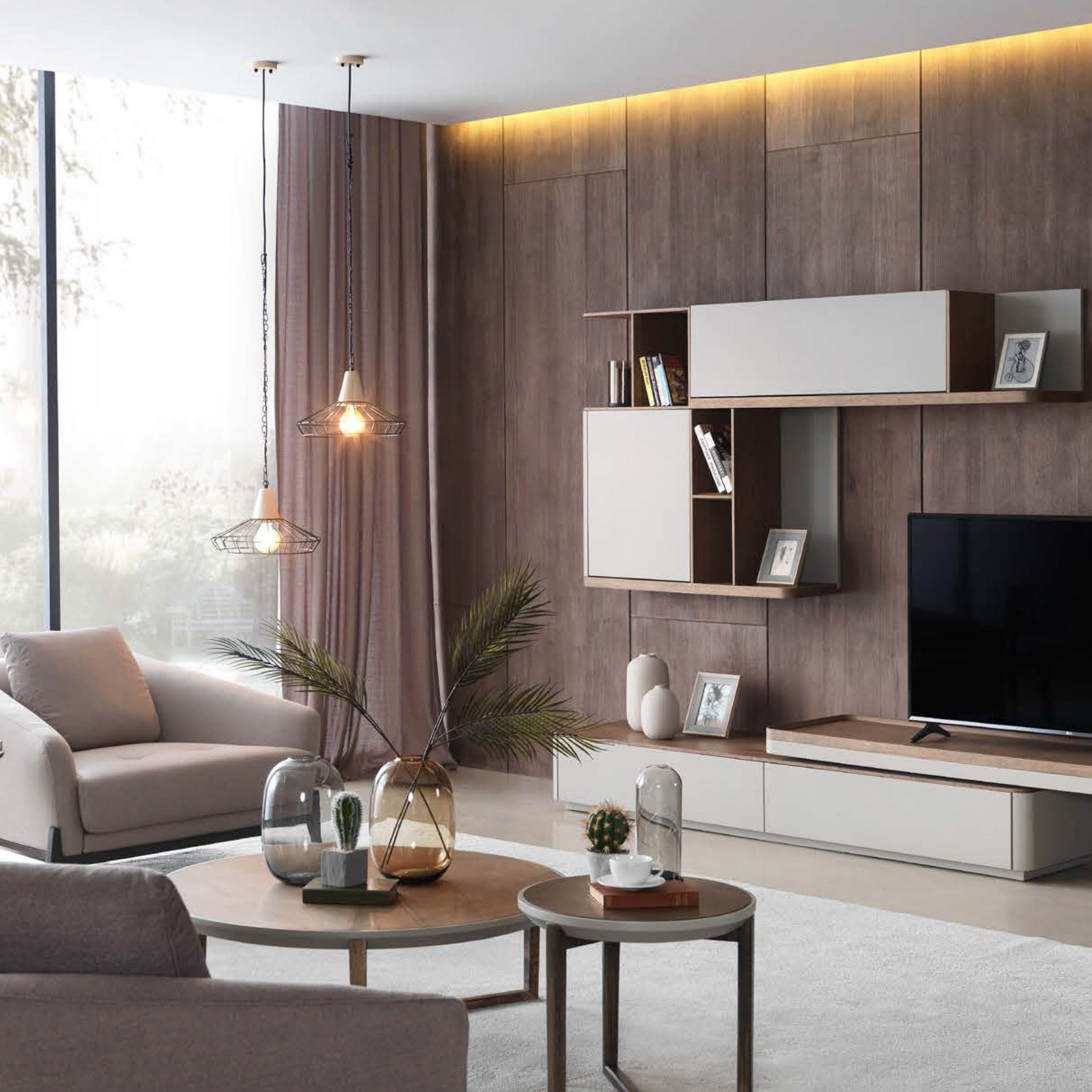 Homage Koltuk Otto Center Table Otto0001Nakheel display item with sleek design and wooden finish, ideal for modern living spaces.