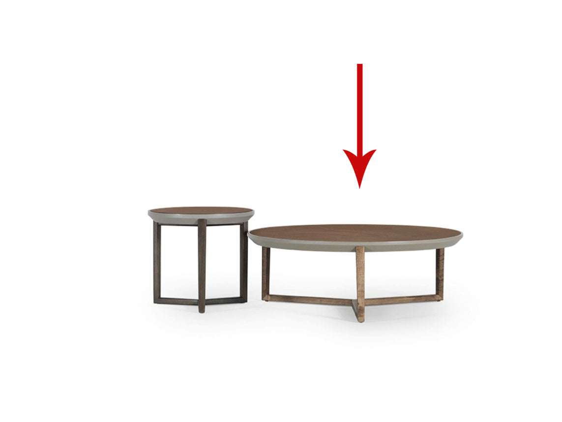 Display image of HOMAGE KOLTUK Otto Center Table Otto0001Nakheel, showcasing the modern design and wooden finish.