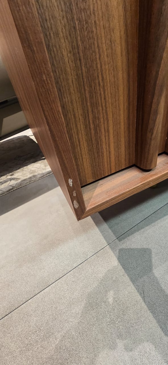 HOMAGE KOLTUK Pietra Side Board Pietraside002-Nakheel display item with wooden finish and modern design for living room storage