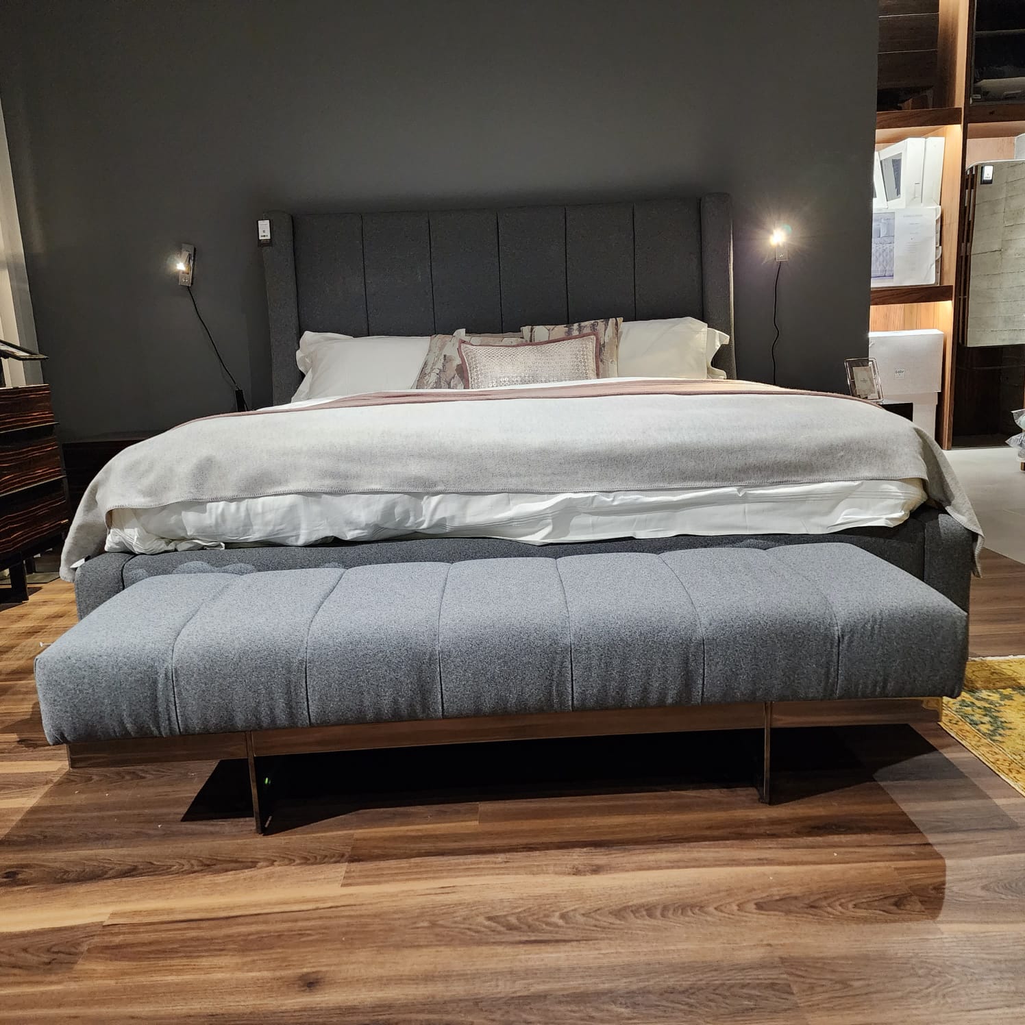 Display of Prada Elegant Bedroom Set by NILLS FURNITURE DESIGN, featuring stylish bed, nightstands, and matching decor.