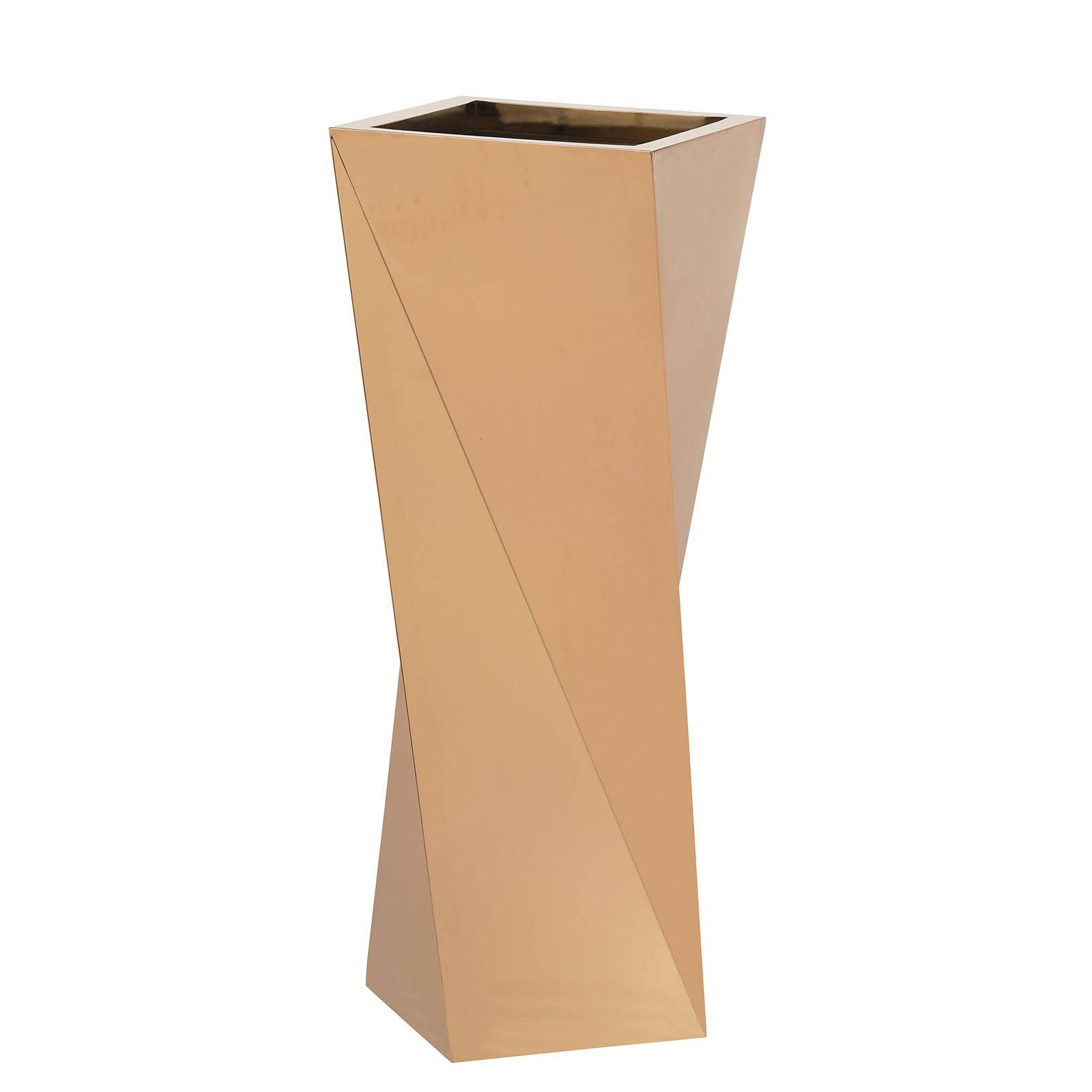 Set of 3 large stainless steel planter boxes by Beacon, displayed with sleek, modern design for outdoor or indoor garden decor.