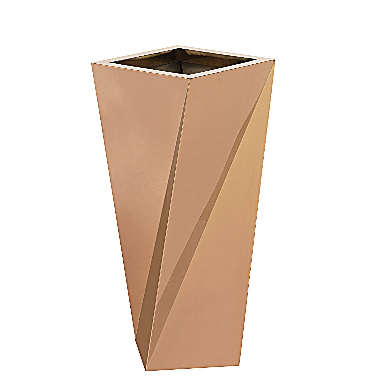 Set of 3 large stainless steel planter boxes by Beacon, showcasing modern outdoor plant containers with sleek metallic finishes.