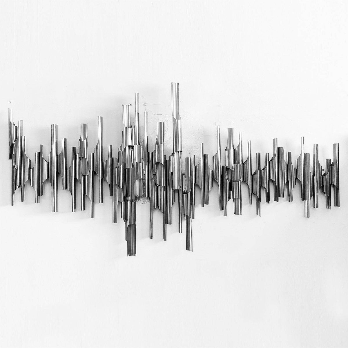 Display Item -  Silver Tubes Handcrafted Stainless Steel Artwork Bg2020012 Nakheel -  DISPLAY ITEM - ebarza Furniture UAE | Shop Modern Furniture in Abu Dhabi & Dubai - مفروشات ايبازرا في الامارات | تسوق اثاث عصري وديكورات مميزة في دبي وابوظبي