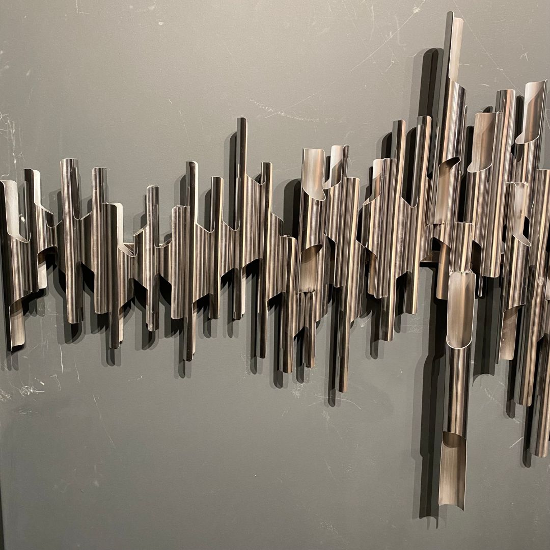 Display Item -  Silver Tubes Handcrafted Stainless Steel Artwork Bg2020012 Nakheel -  DISPLAY ITEM - ebarza Furniture UAE | Shop Modern Furniture in Abu Dhabi & Dubai - مفروشات ايبازرا في الامارات | تسوق اثاث عصري وديكورات مميزة في دبي وابوظبي