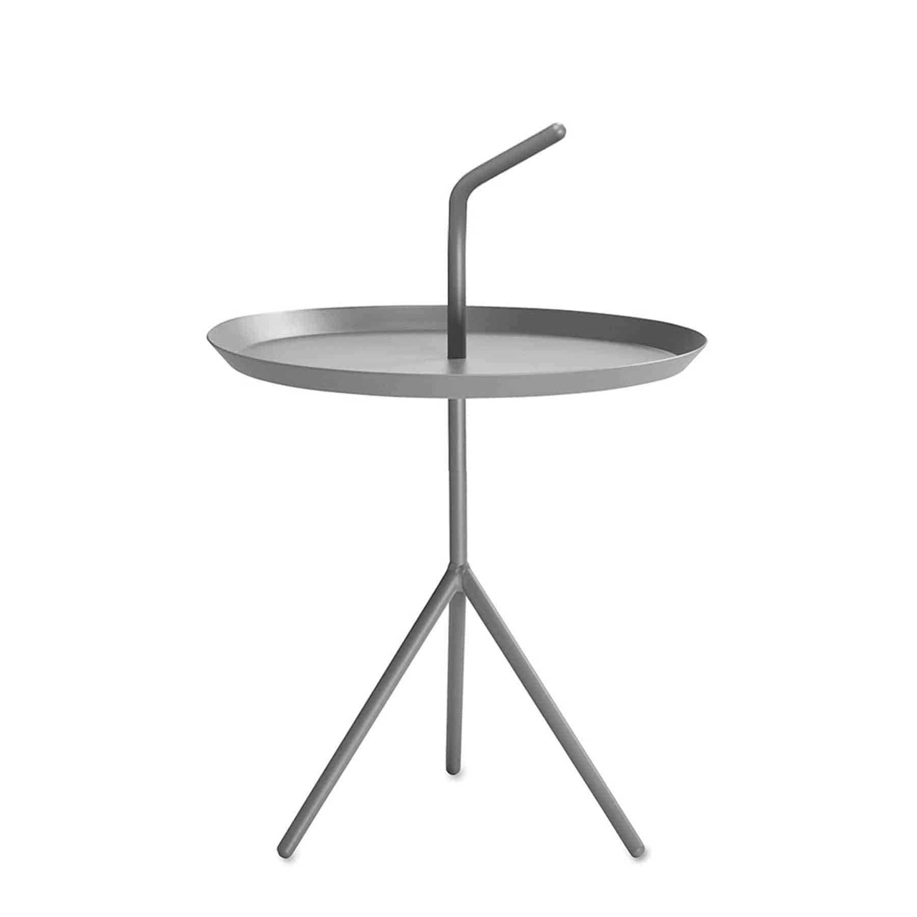 Steel side table Gt-230D by RUDI, sleek display item with modern design and sturdy metal construction.