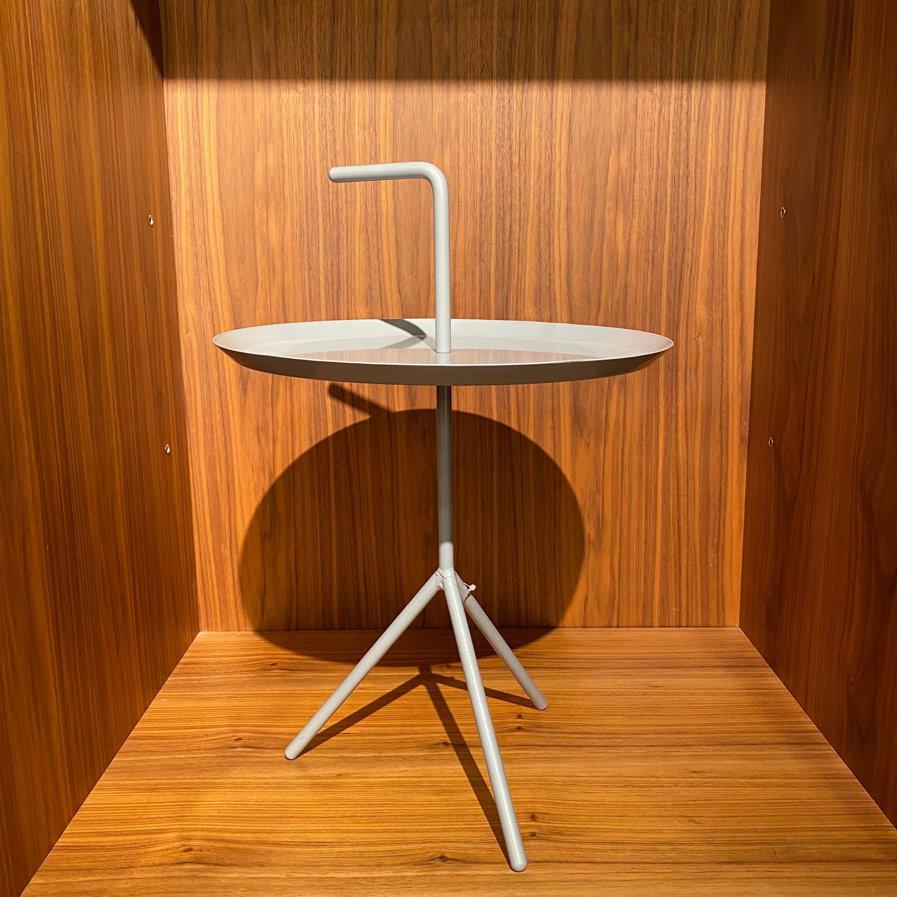 Steel side table GT-230DN Nakheel by RUDI, showcasing a modern display item with sleek metal design and sturdy construction.