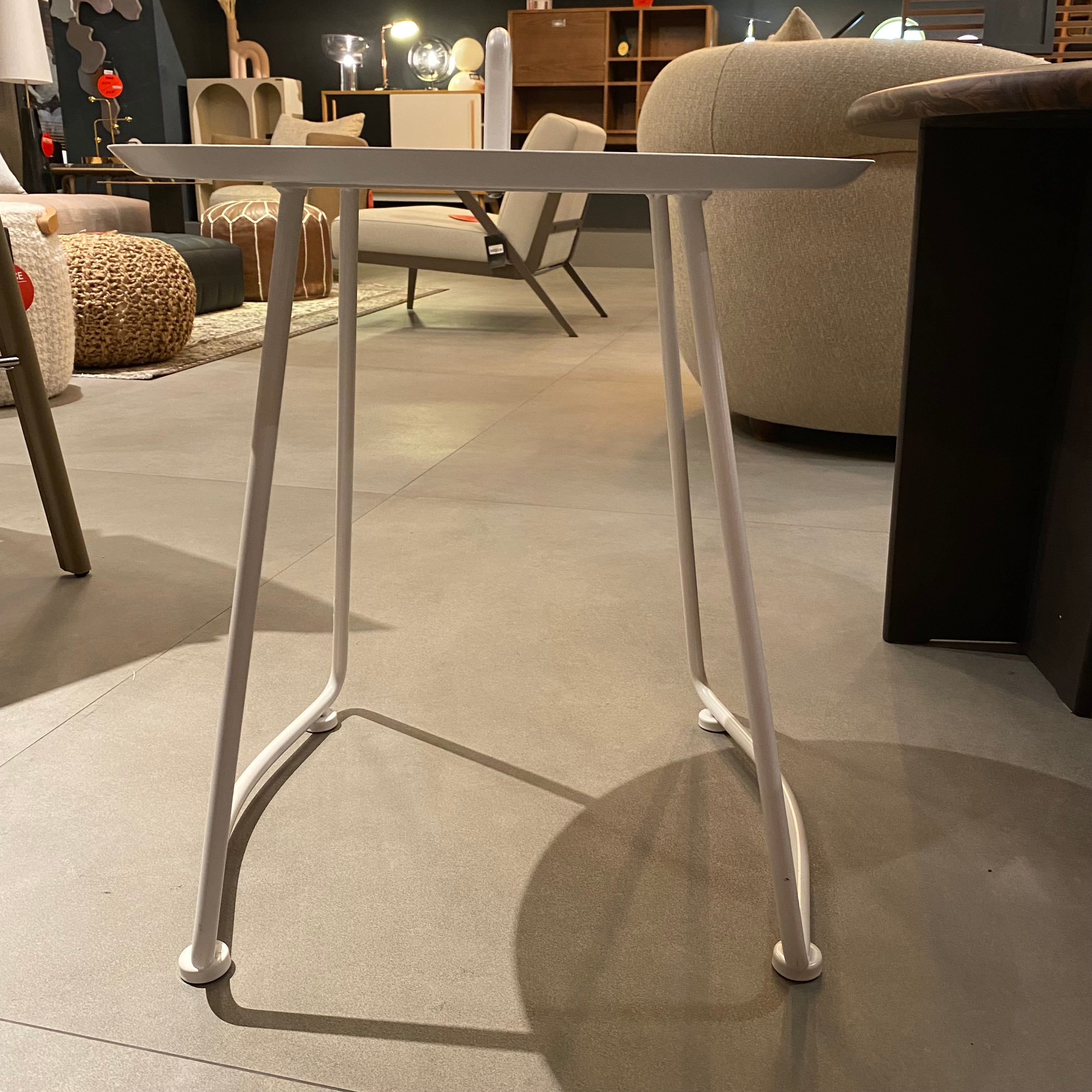 Steel side table display item by RUDI, model GT-230ENakheel, featuring a sleek, modern design with a sturdy metal frame.