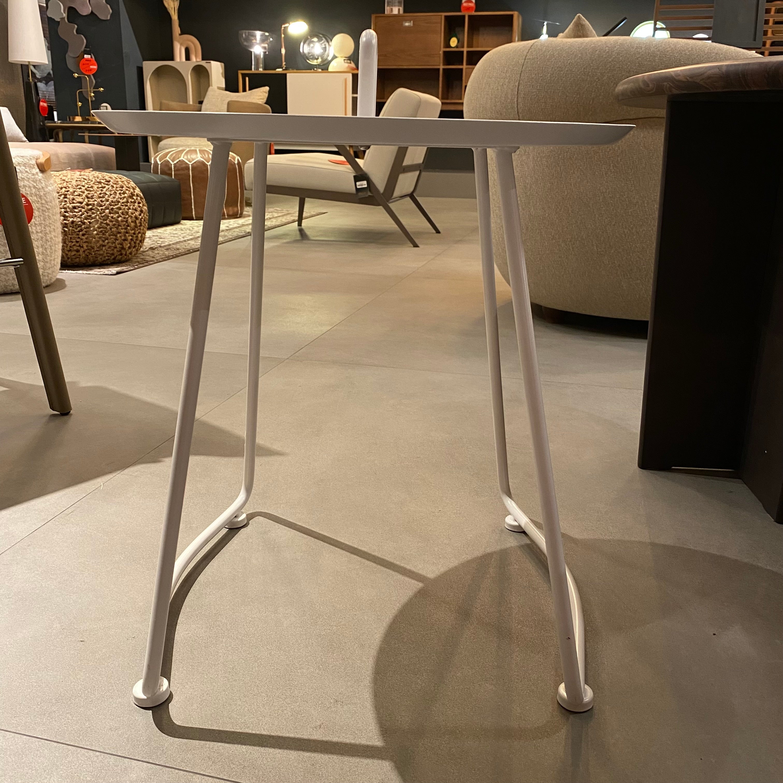 Steel side table from RUDI GT-230ENakheel display item with sleek modern design and sturdy metal construction.