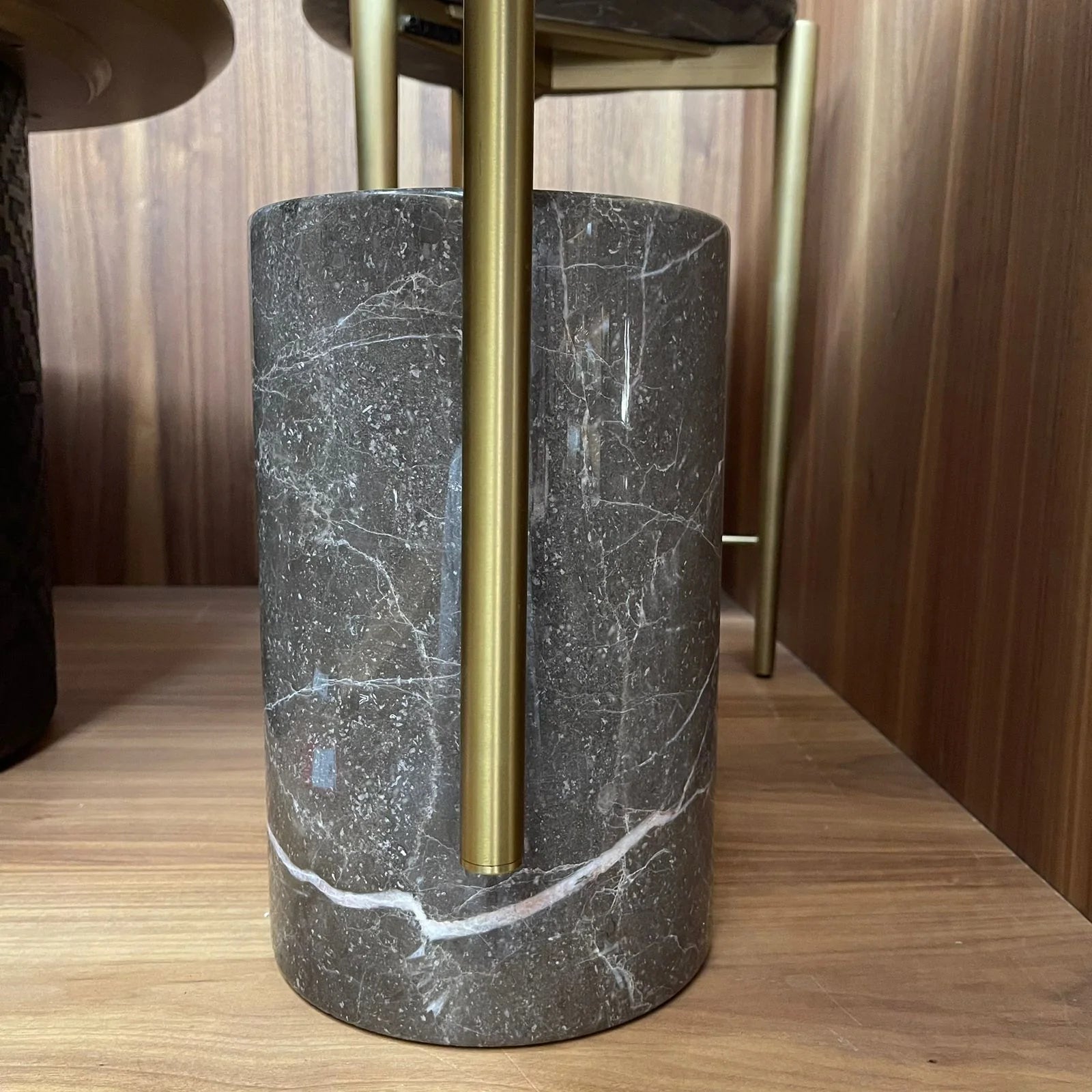 Display image of the Tango Side Table by BEACON, featuring a sleek, modern design with a dark finish and sturdy construction.