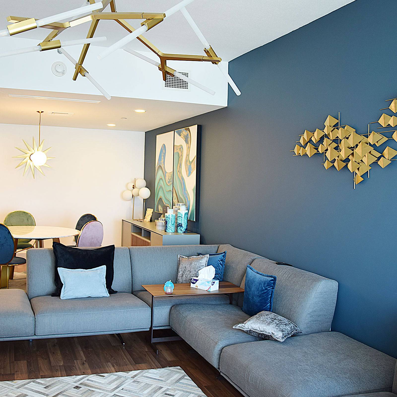 Handcrafted stainless steel artwork titled The Flock by Beacon, featuring intricate design and modern craftsmanship.
