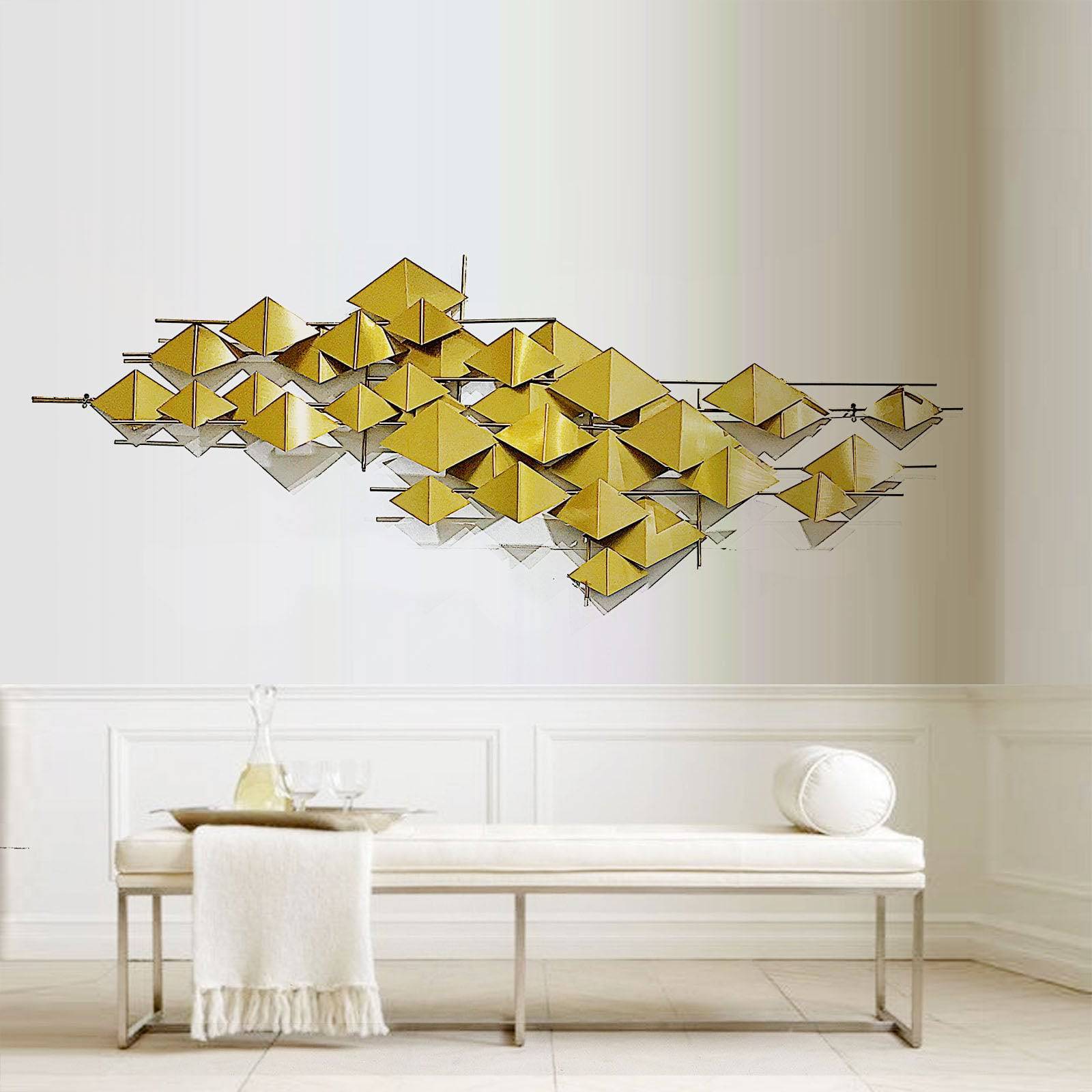 Handcrafted stainless steel artwork titled The Flock by Beacon, featuring intricate metal design, for display purposes.