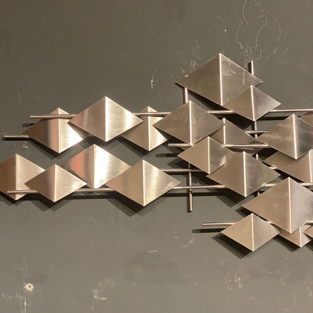 Display Item -  The Silver Flock Handcrafted Stainless Steel Artwork Z08023-Ch Nakheel -  DISPLAY ITEM - ebarza Furniture UAE | Shop Modern Furniture in Abu Dhabi & Dubai - مفروشات ايبازرا في الامارات | تسوق اثاث عصري وديكورات مميزة في دبي وابوظبي