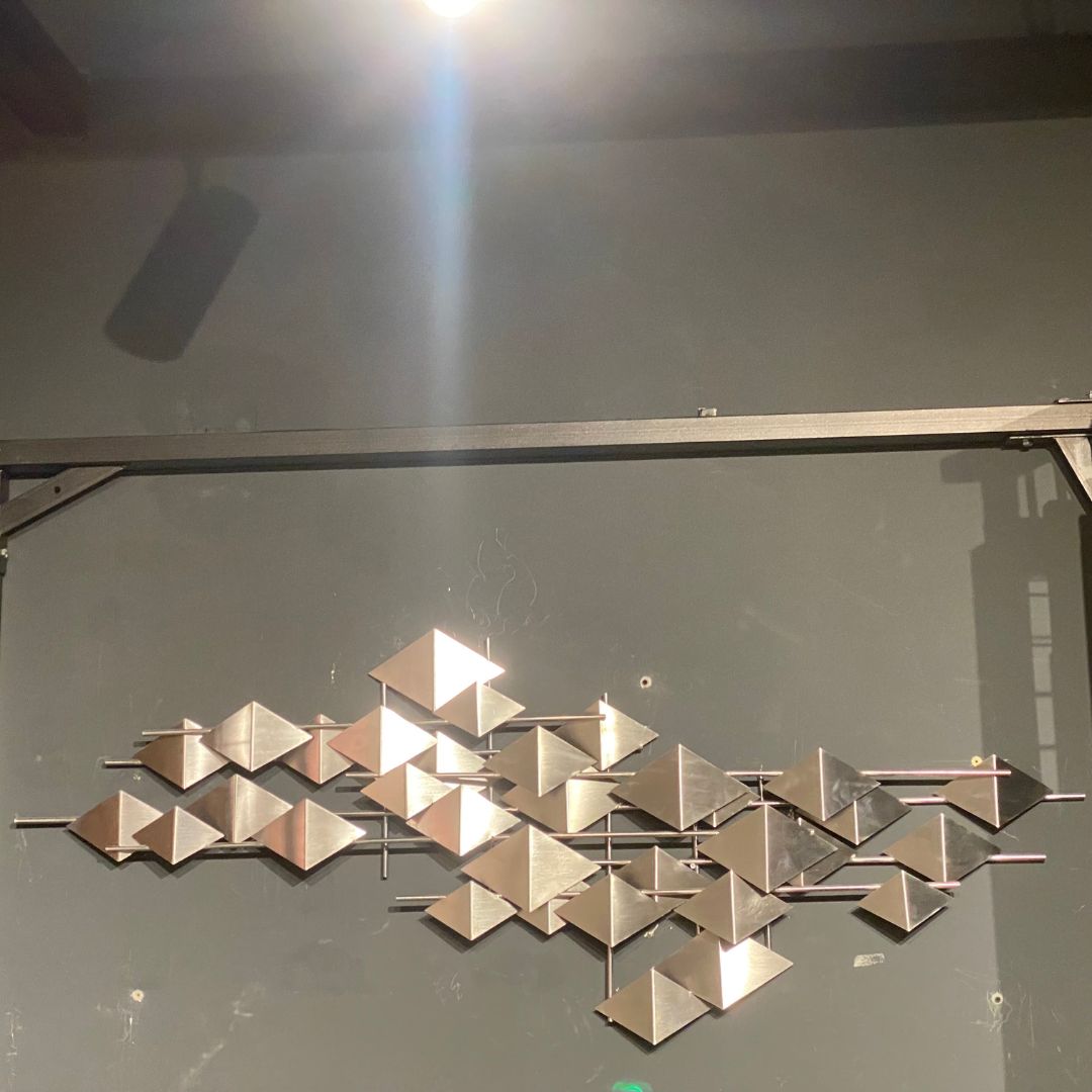 Display Item -  The Silver Flock Handcrafted Stainless Steel Artwork Z08023-Ch Nakheel -  DISPLAY ITEM - ebarza Furniture UAE | Shop Modern Furniture in Abu Dhabi & Dubai - مفروشات ايبازرا في الامارات | تسوق اثاث عصري وديكورات مميزة في دبي وابوظبي