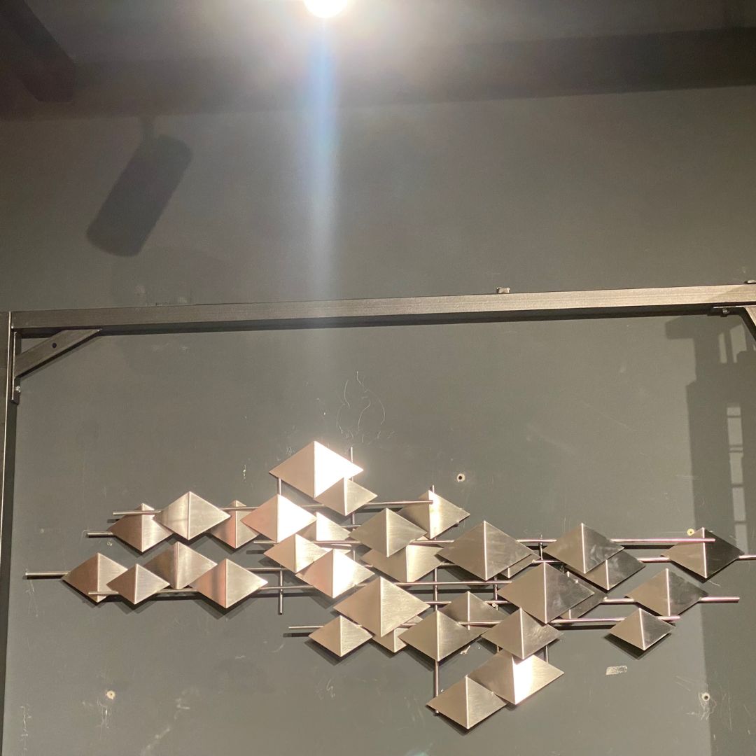 Display Item -  The Silver Flock Handcrafted Stainless Steel Artwork Z08023-Ch Nakheel -  DISPLAY ITEM - ebarza Furniture UAE | Shop Modern Furniture in Abu Dhabi & Dubai - مفروشات ايبازرا في الامارات | تسوق اثاث عصري وديكورات مميزة في دبي وابوظبي