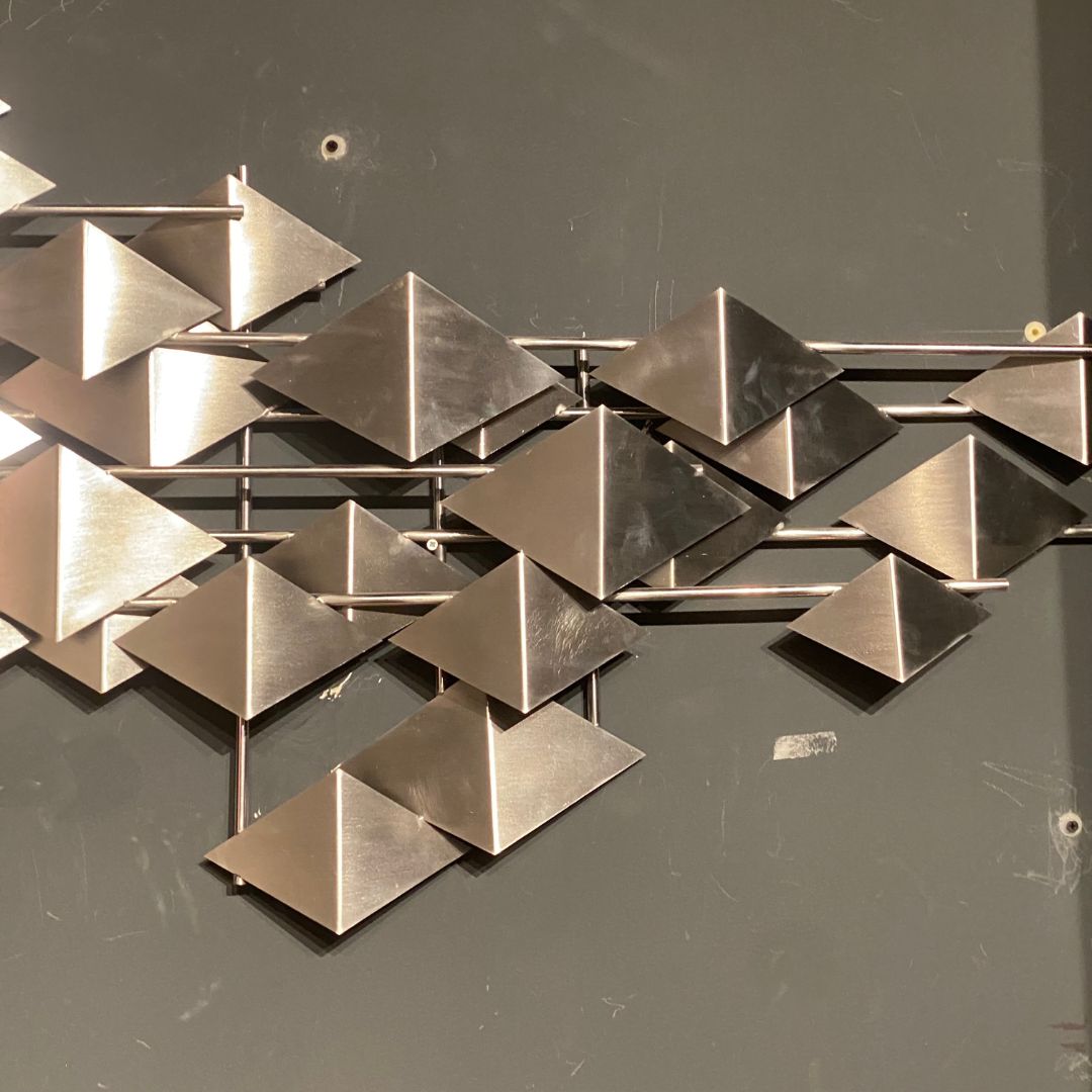 Display Item -  The Silver Flock Handcrafted Stainless Steel Artwork Z08023-Ch Nakheel -  DISPLAY ITEM - ebarza Furniture UAE | Shop Modern Furniture in Abu Dhabi & Dubai - مفروشات ايبازرا في الامارات | تسوق اثاث عصري وديكورات مميزة في دبي وابوظبي