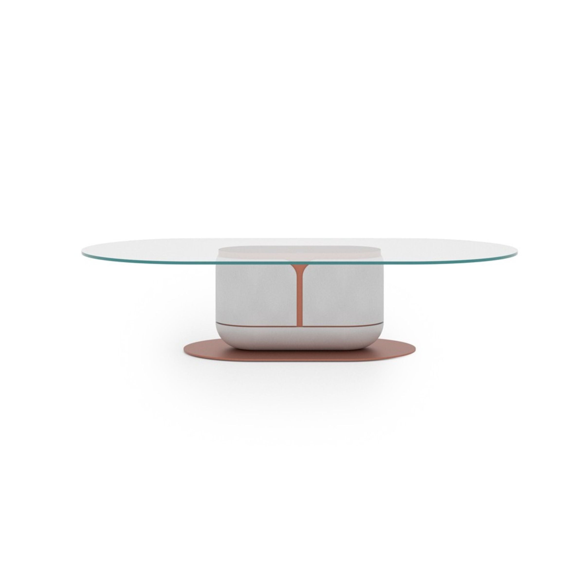 Modern LODA Furniture Tulip Coffee Table with sleek design, white finish, and rounded tabletop, perfect for contemporary living rooms.