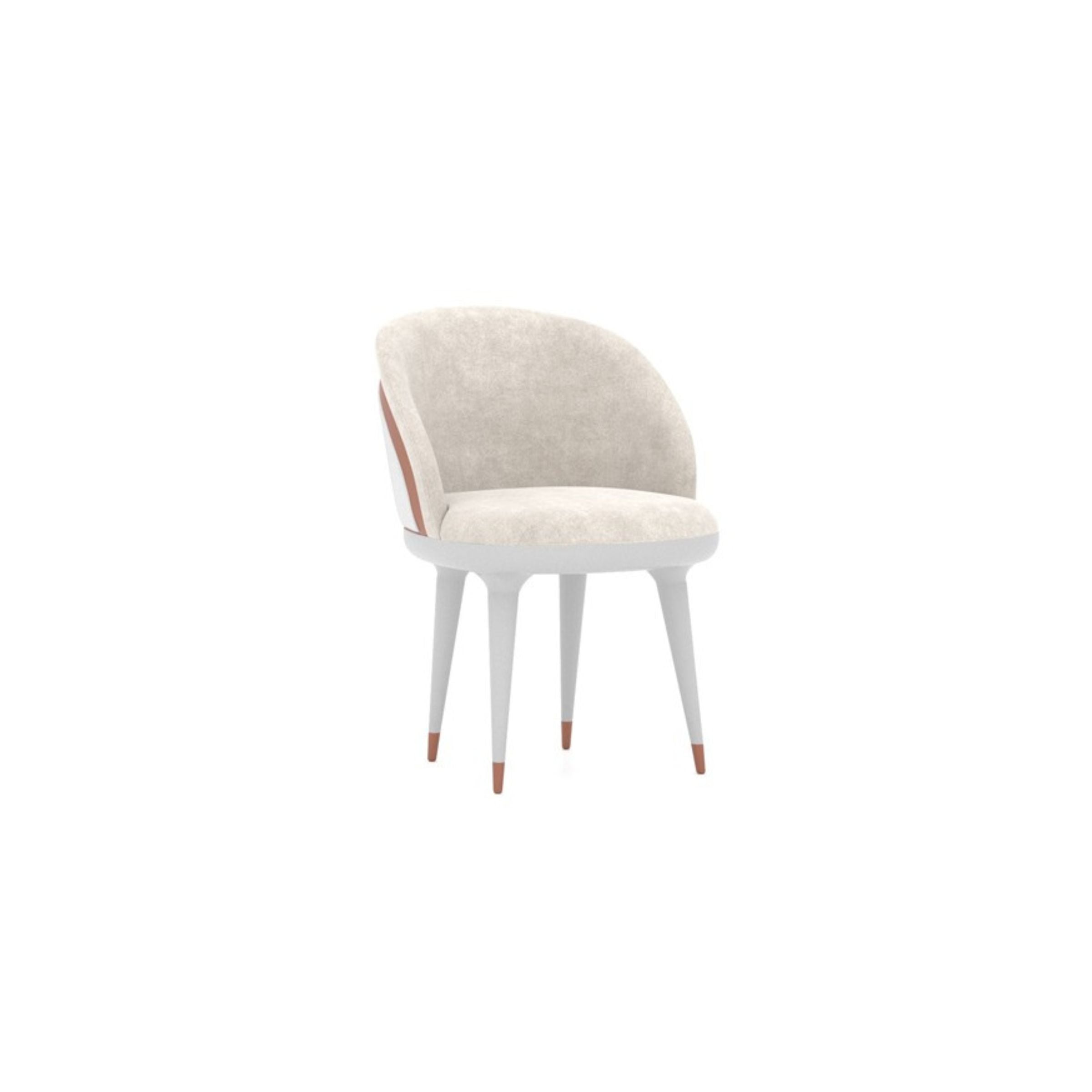 Loda Furniture Tulip Dining Chair with sleek curved design and cushioned seat, modern style for dining room decor.