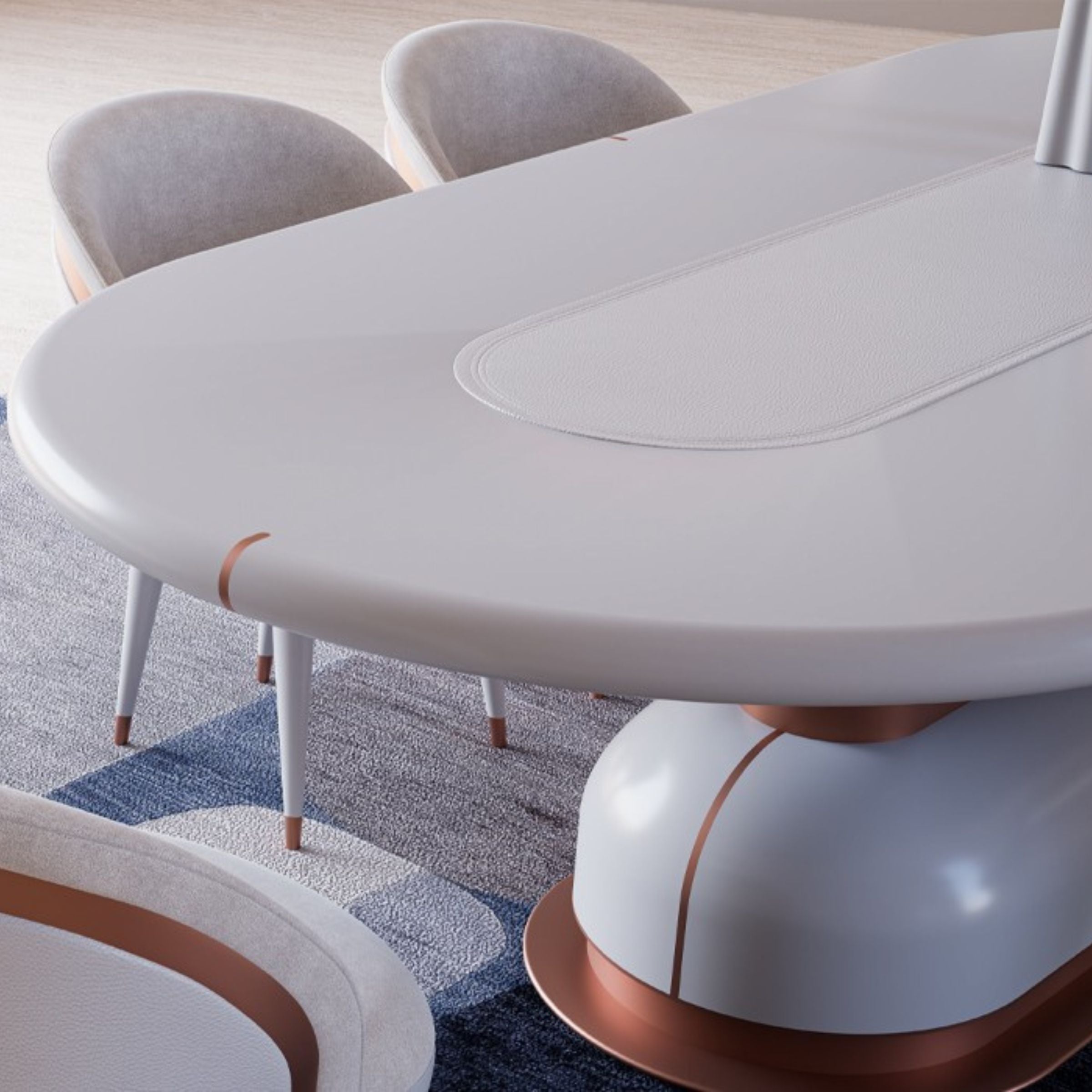 Display Item - Tulip Dining Table 260*120 CM MASTLP001-Nakheel -  DISPLAY ITEM - ebarza Furniture UAE | Shop Modern Furniture in Abu Dhabi & Dubai - مفروشات ايبازرا في الامارات | تسوق اثاث عصري وديكورات مميزة في دبي وابوظبي