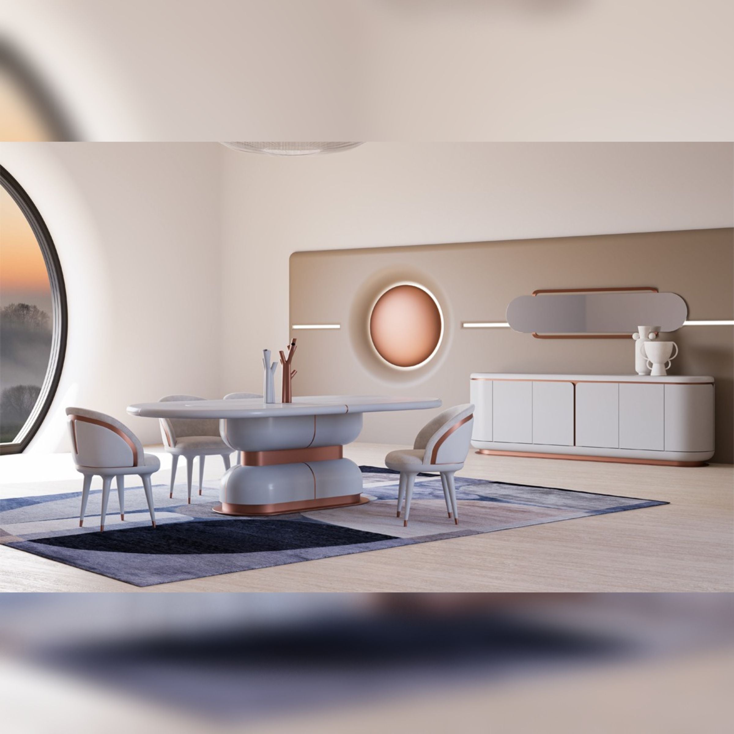 Display Item - Tulip Dining Table 260*120 CM MASTLP001-Nakheel -  DISPLAY ITEM - ebarza Furniture UAE | Shop Modern Furniture in Abu Dhabi & Dubai - مفروشات ايبازرا في الامارات | تسوق اثاث عصري وديكورات مميزة في دبي وابوظبي