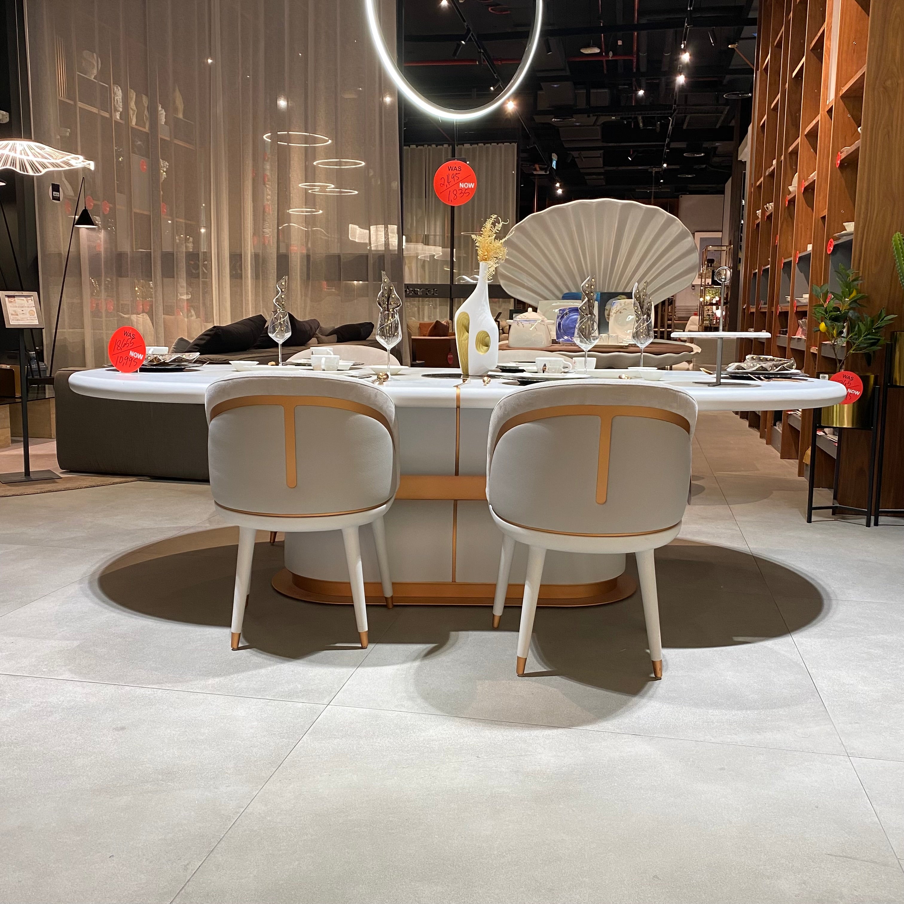 Display Item - Tulip Dining Table 260*120 CM MASTLP001-Nakheel -  DISPLAY ITEM - ebarza Furniture UAE | Shop Modern Furniture in Abu Dhabi & Dubai - مفروشات ايبازرا في الامارات | تسوق اثاث عصري وديكورات مميزة في دبي وابوظبي