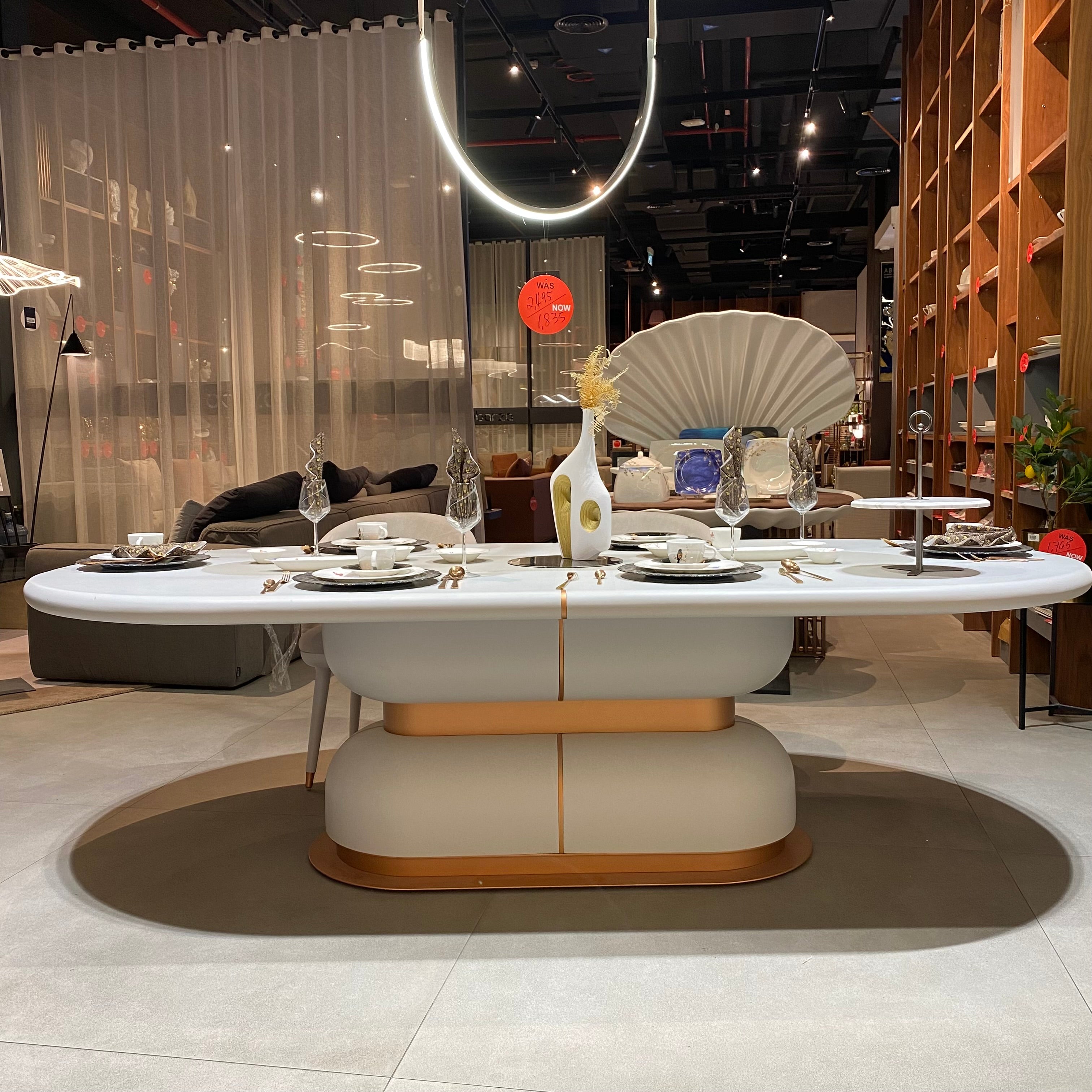 Display Item - Tulip Dining Table 260*120 CM MASTLP001-Nakheel -  DISPLAY ITEM - ebarza Furniture UAE | Shop Modern Furniture in Abu Dhabi & Dubai - مفروشات ايبازرا في الامارات | تسوق اثاث عصري وديكورات مميزة في دبي وابوظبي