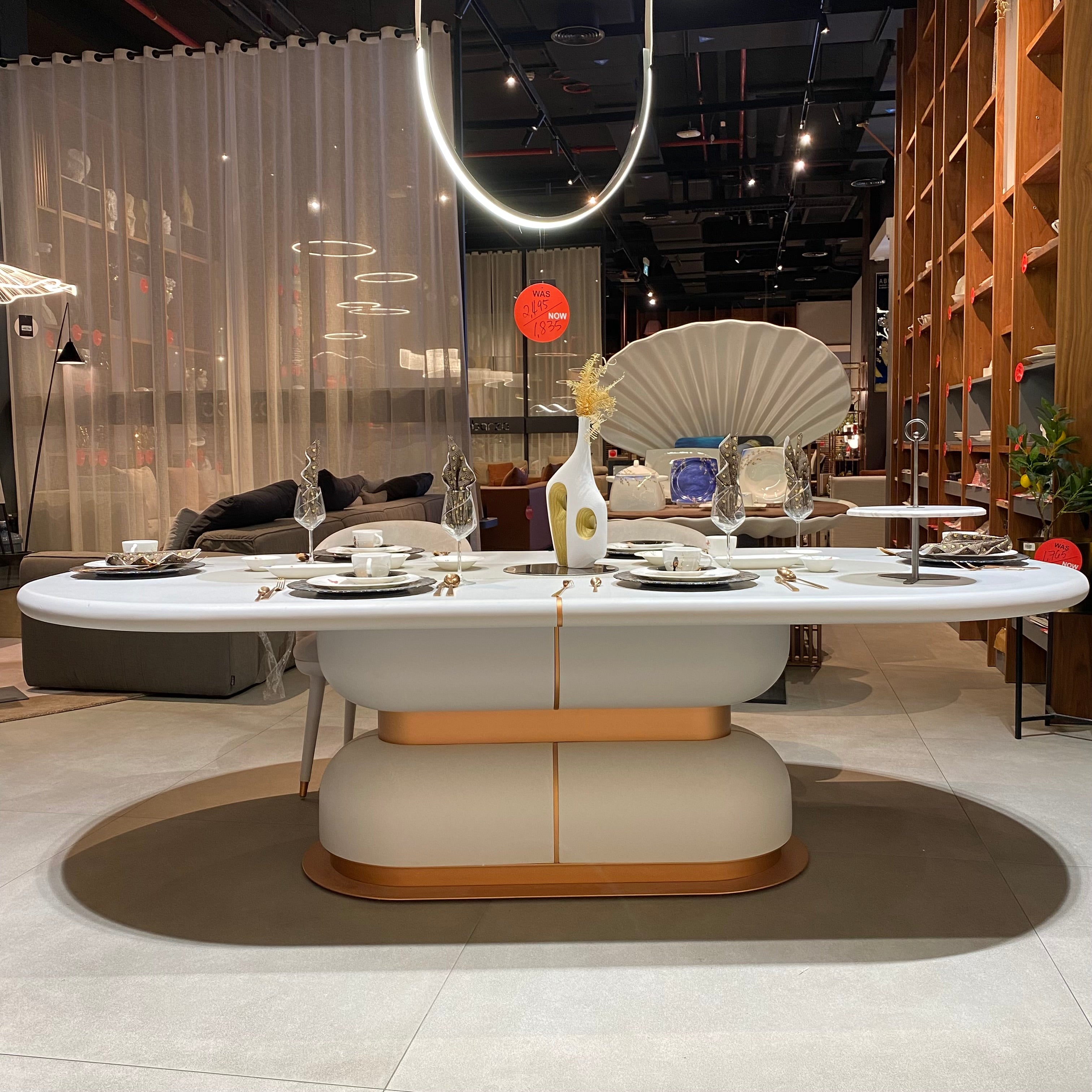 Display Item - Tulip Dining Table 260*120 CM MASTLP001-Nakheel -  DISPLAY ITEM - ebarza Furniture UAE | Shop Modern Furniture in Abu Dhabi & Dubai - مفروشات ايبازرا في الامارات | تسوق اثاث عصري وديكورات مميزة في دبي وابوظبي