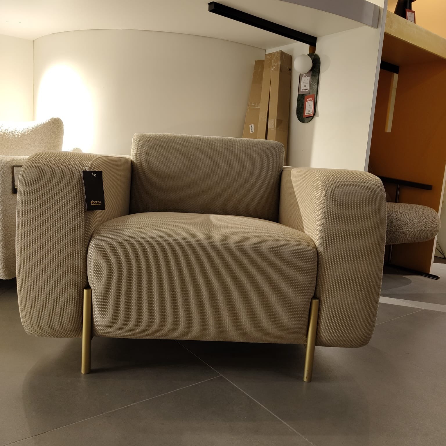Display Item  - Vega Armchair BERVEG001YAS -  DISPLAY ITEM - ebarza Furniture UAE | Shop Modern Furniture in Abu Dhabi & Dubai - مفروشات ايبازرا في الامارات | تسوق اثاث عصري وديكورات مميزة في دبي وابوظبي