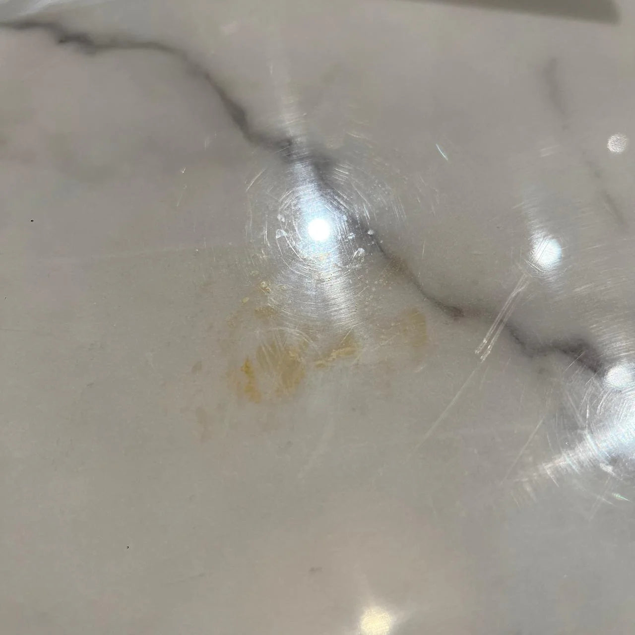 Venice faux marble dining table display item by Beacon with sleek surface and modern design, perfect for contemporary dining spaces.