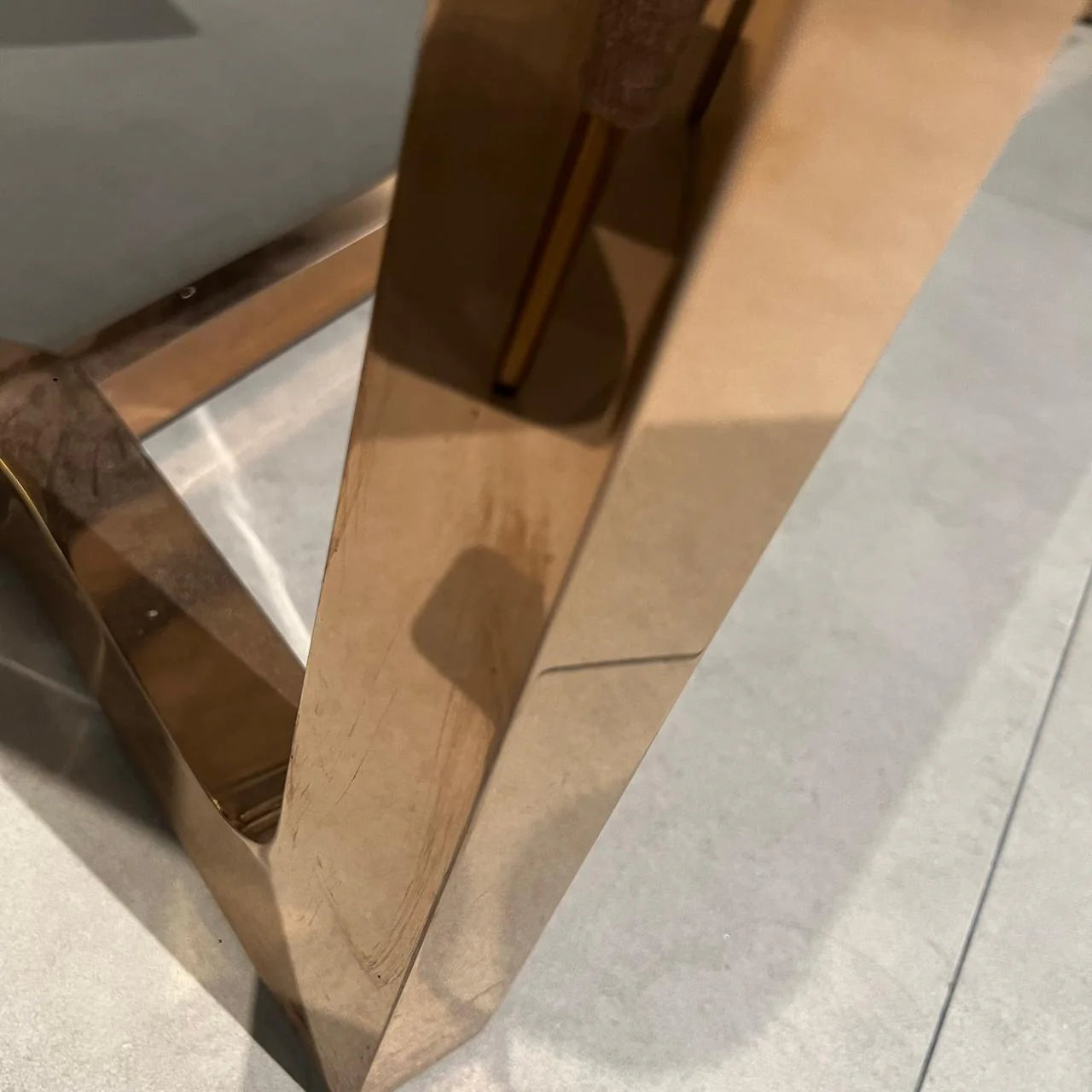 Venice faux marble dining table by Beacon, TGDG, with sleek rectangular top and modern design, displayed on a neutral background.