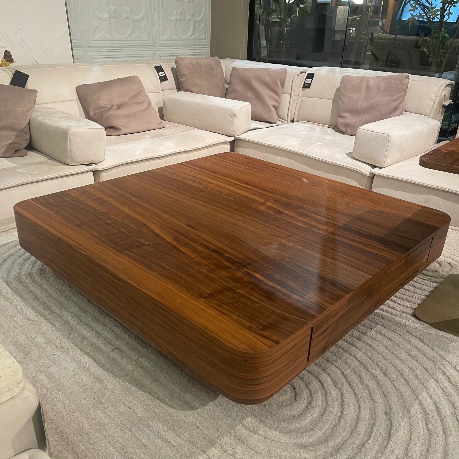 Display image of ORIX wagon center table, showcasing its wooden design and sturdy construction for living room decor.