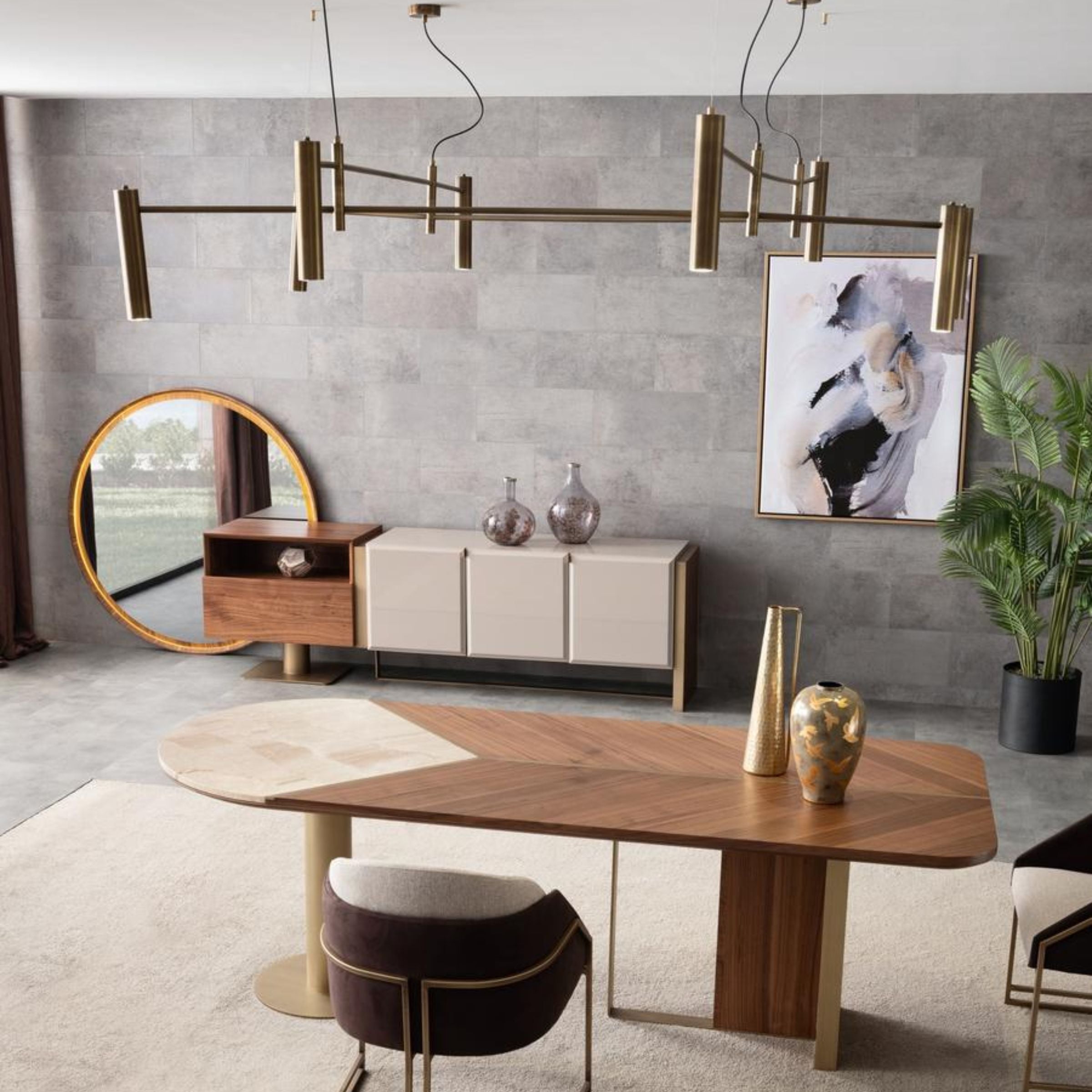 Wagon Dining Table Orxwgn-Dtable -  Dining Tables - ebarza Furniture UAE | Shop Modern Furniture in Abu Dhabi & Dubai - مفروشات ايبازرا في الامارات | تسوق اثاث عصري وديكورات مميزة في دبي وابوظبي